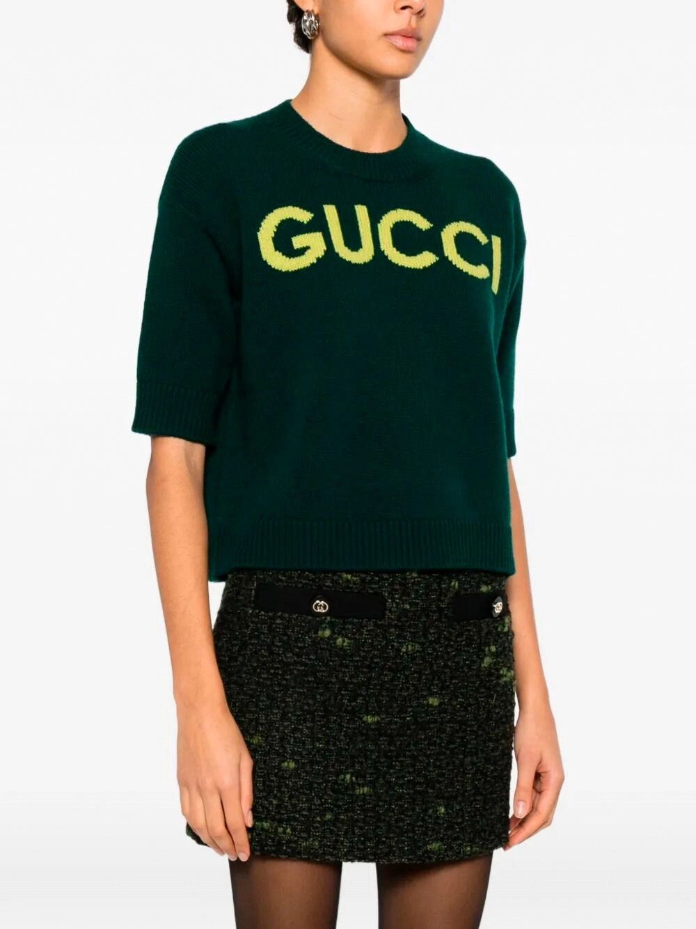 Gucci Short Sleeve Crew-Neck Top Size S / US 4 / IT 40 - 3 Thumbnail
