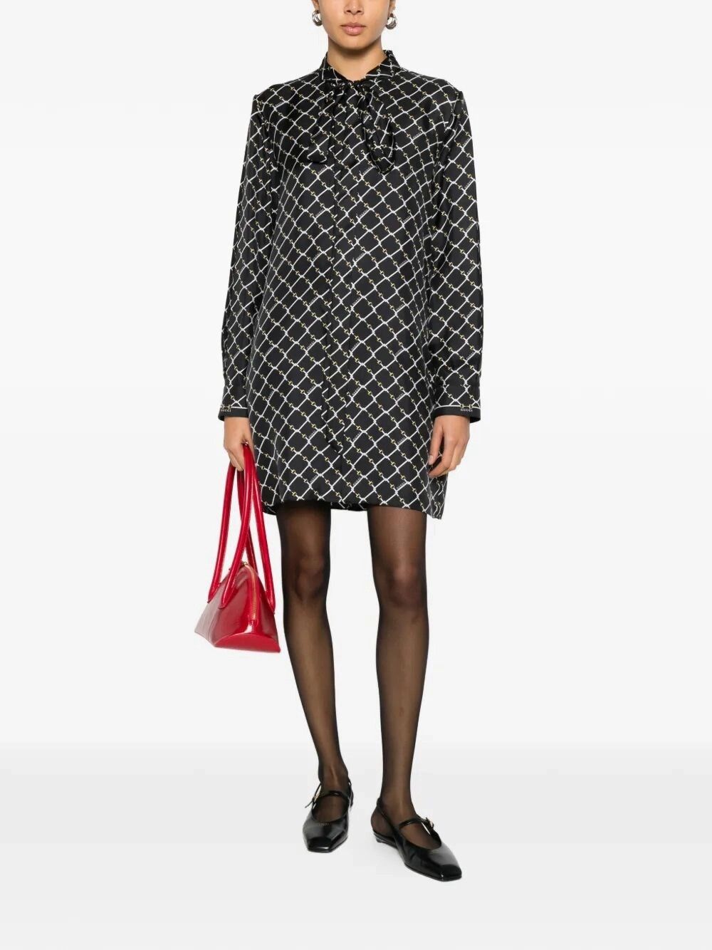 Gucci `Heritage Intrigue` Mini Dress Size M / US 6-8 / IT 42-44 - 4 Thumbnail