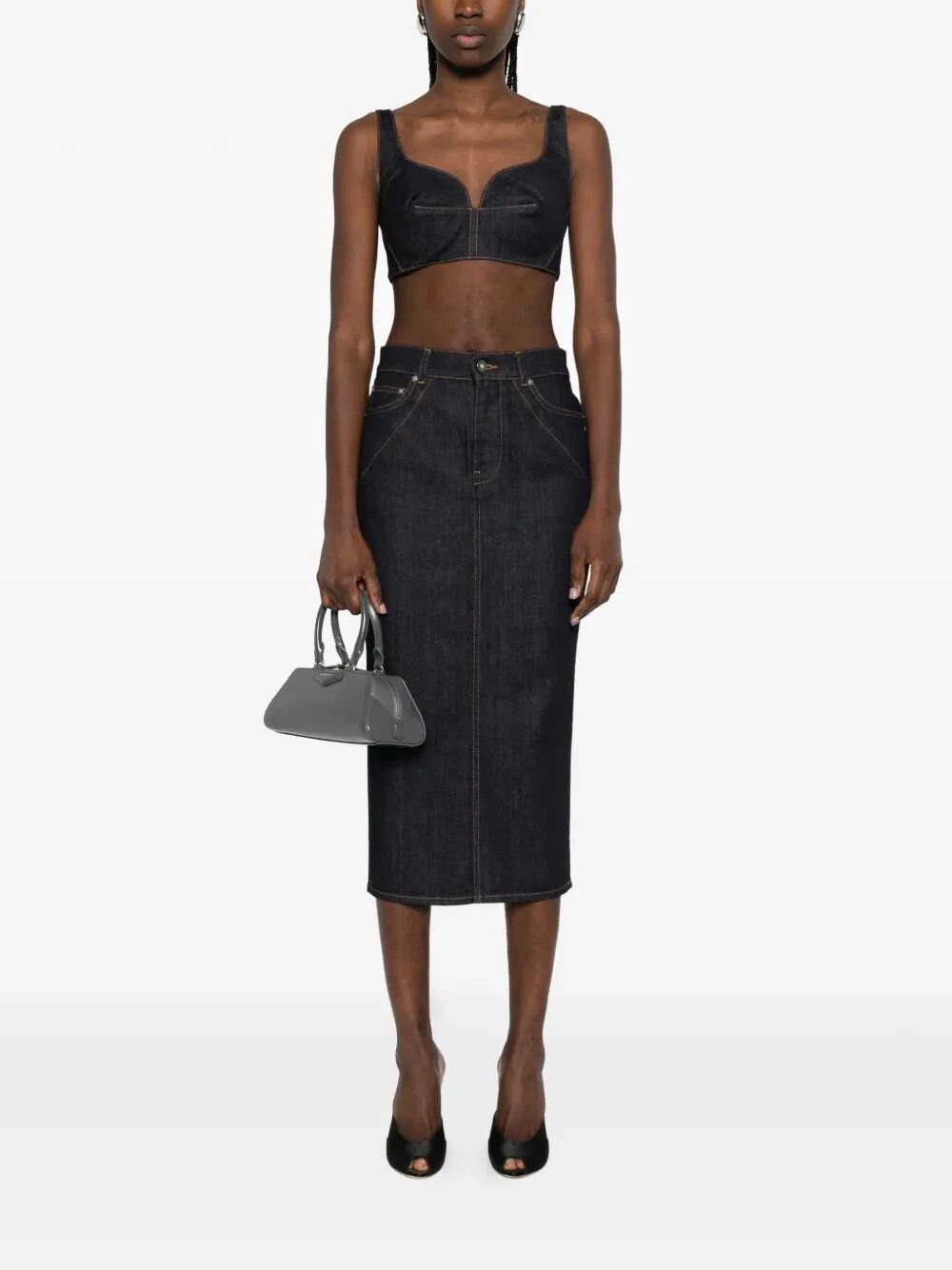 Givenchy `Kick Back` Denim Skirt Size 30" / US 8 / IT 44 - 2 Thumbnail