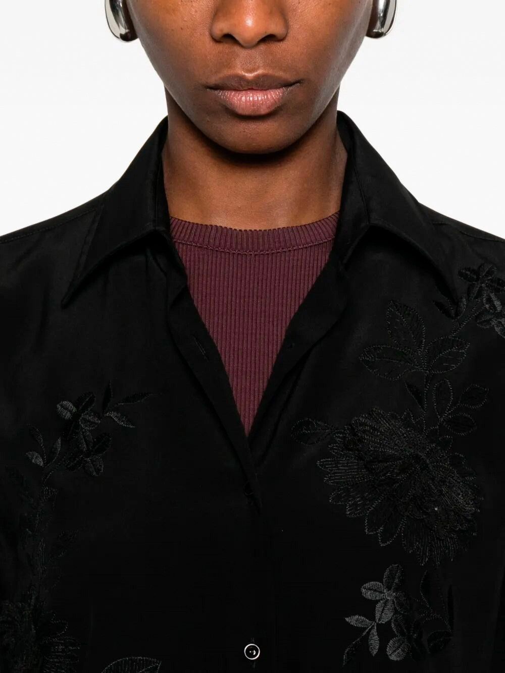 Ermanno Scervino Shirt With Embroidery Size M / US 6-8 / IT 42-44 - 5 Thumbnail