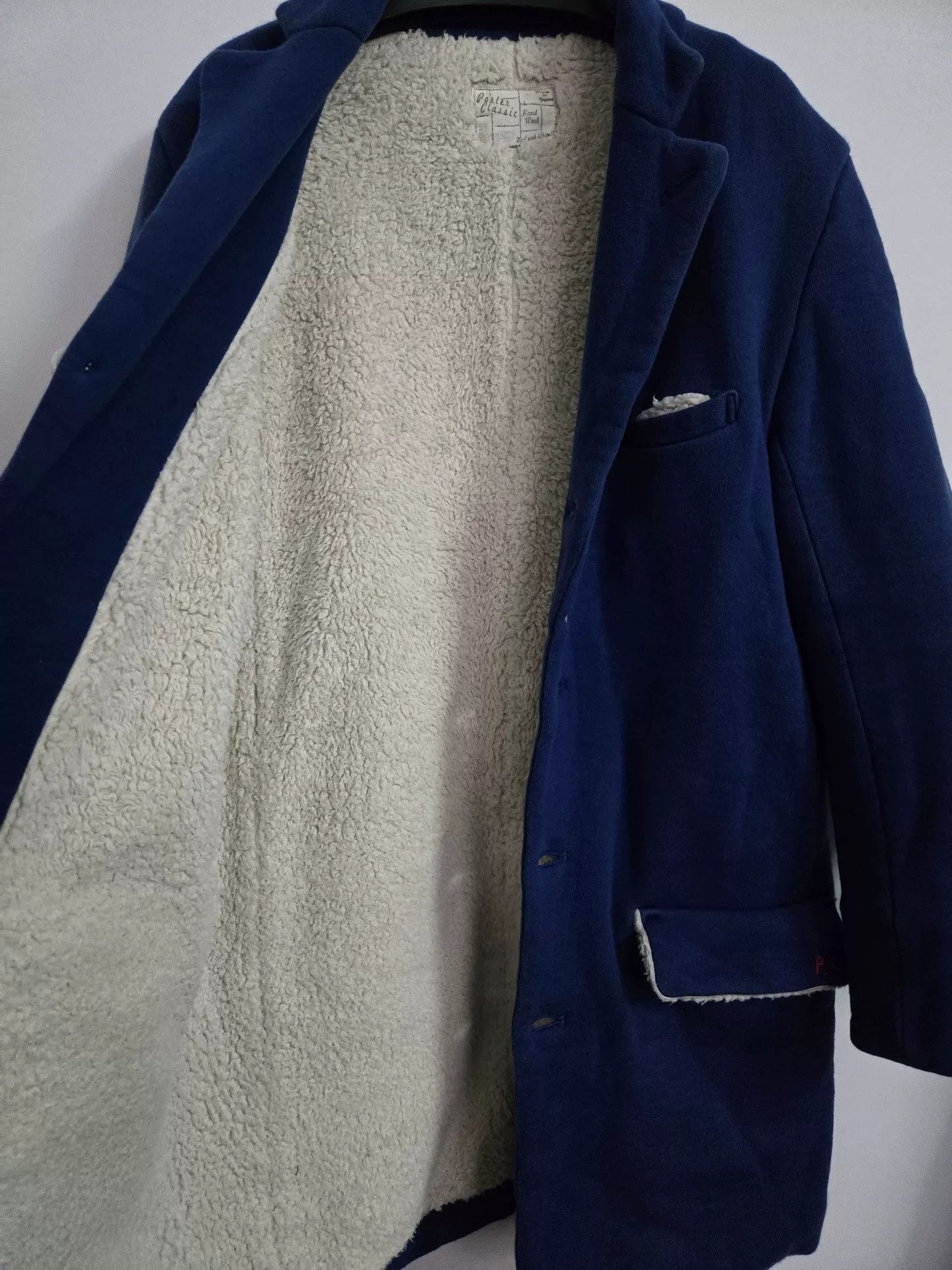 Porter Classic Porter Classic Blue Dyed Lambswool Coat Size US S / EU 44-46 / 1 - 3 Thumbnail
