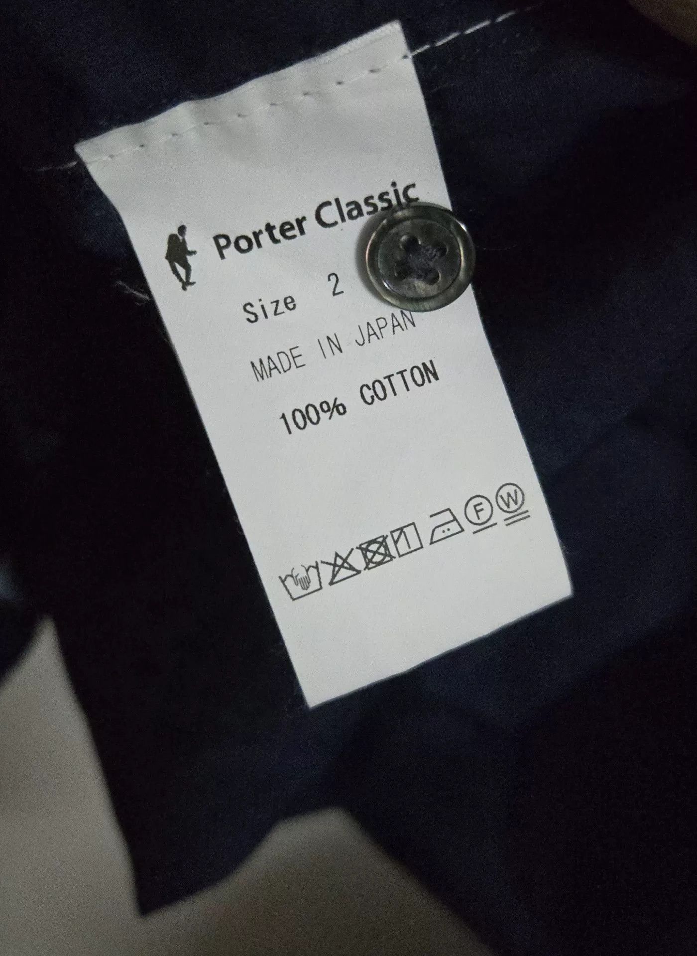 Porter Classic Porter Classic Blue Cotton Stand Collar Shirt Size US M / EU 48-50 / 2 - 3 Thumbnail