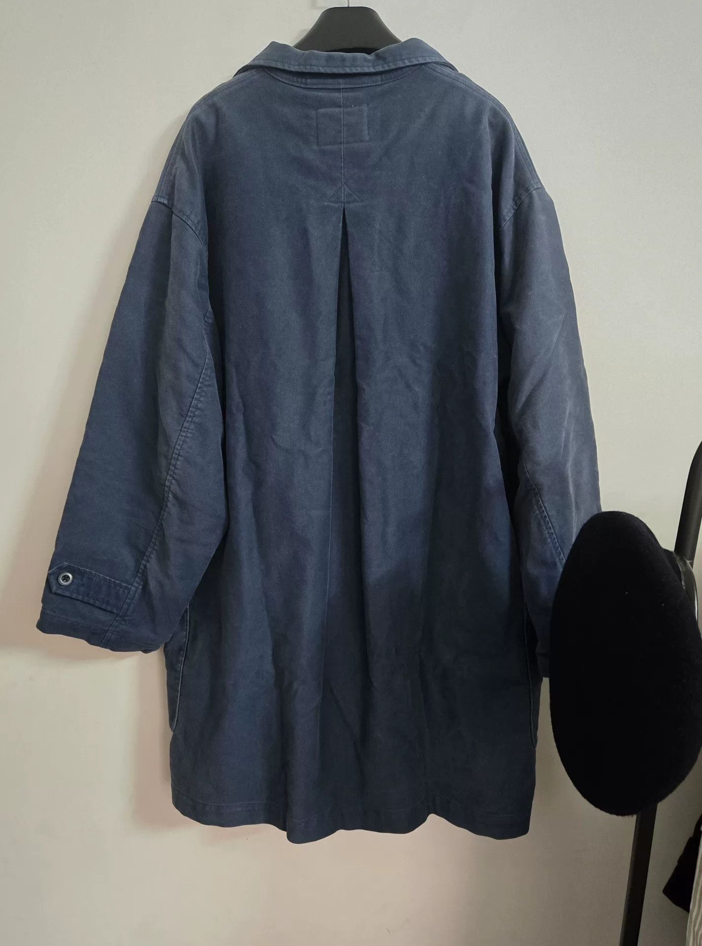 Porter Classic Porter Classic Moleskin Blue Dye Trench Coat Size US L / EU 52-54 / 3 - 2 Thumbnail