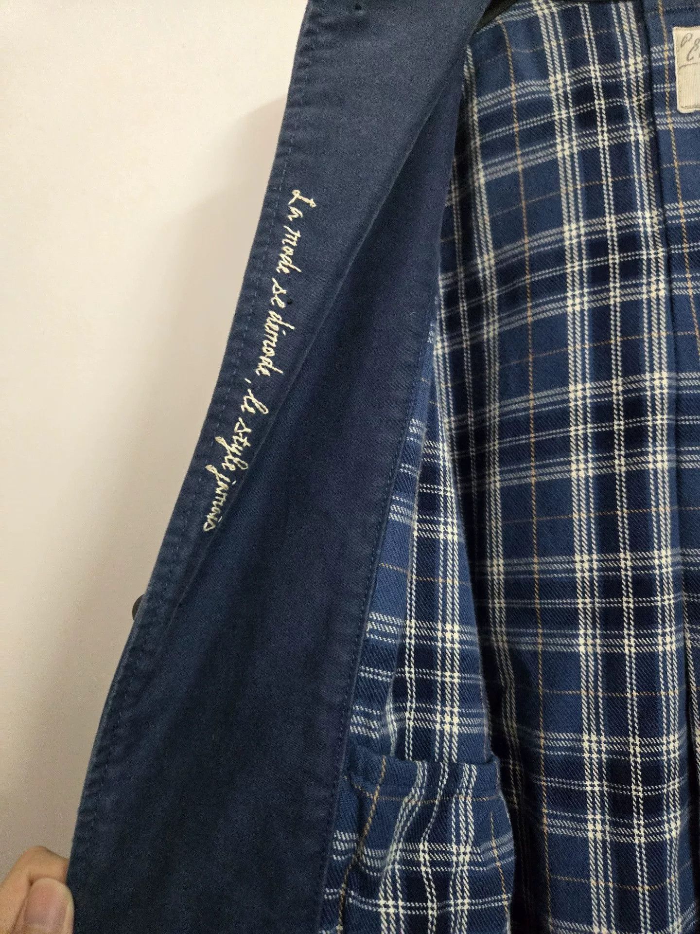 Porter Classic Porter Classic Moleskin Blue Dye Trench Coat Size US L / EU 52-54 / 3 - 3 Thumbnail