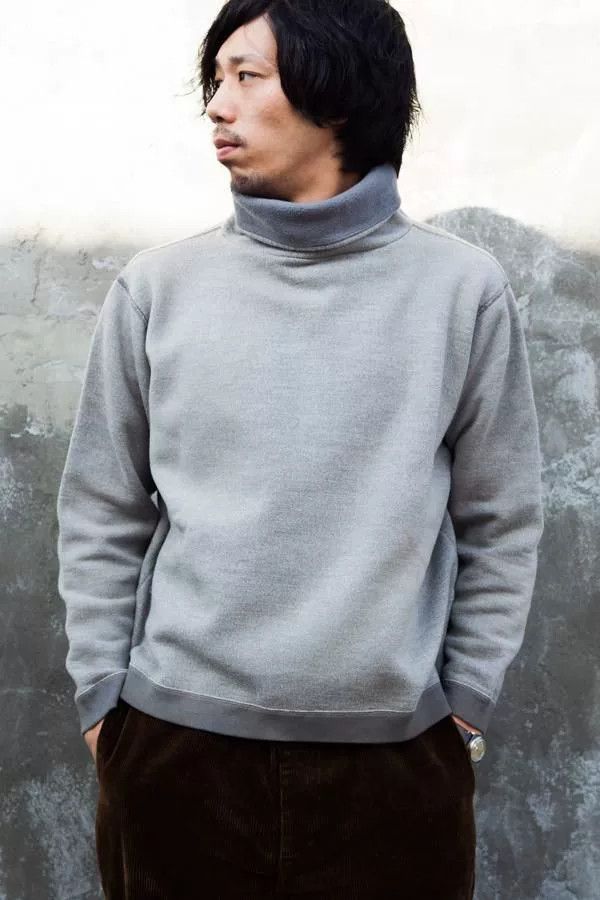 Porter Classic Gray Wool Turtleneck Sweatshirt Size US XL / EU 56 / 4 - 6 Thumbnail