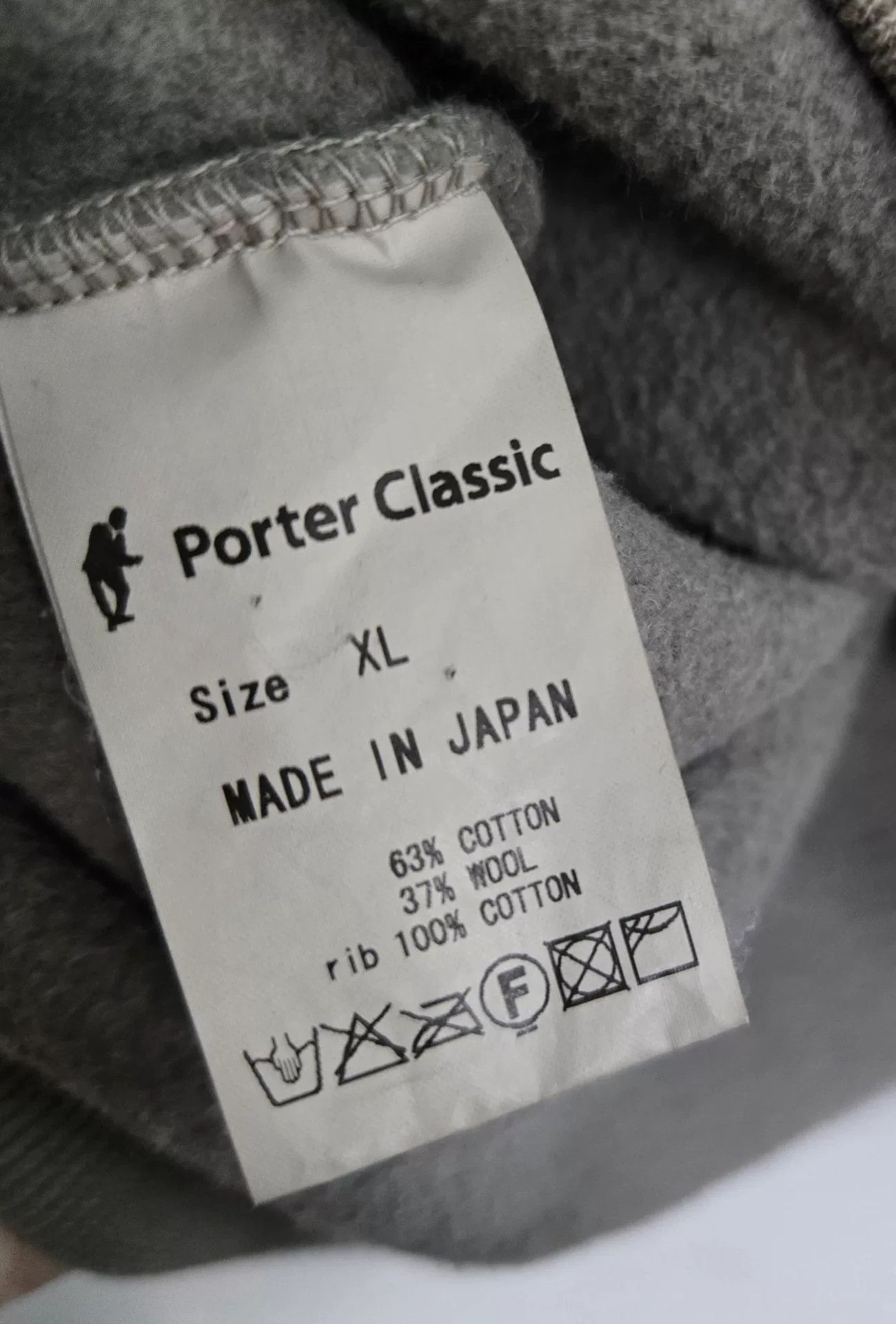 Porter Classic Gray Wool Turtleneck Sweatshirt Size US XL / EU 56 / 4 - 5 Thumbnail