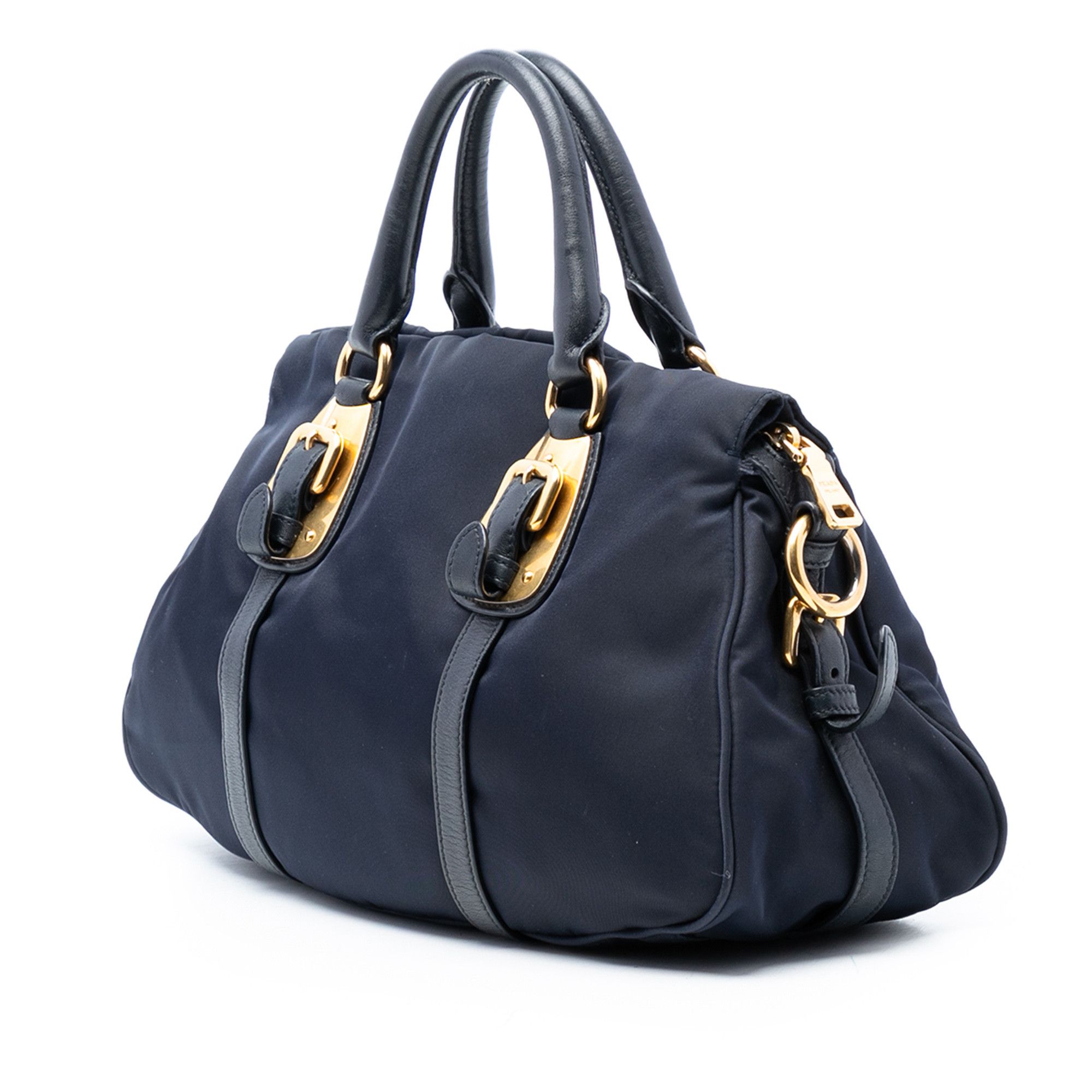 Prada Prada Soft Calf Trimmed Tessuto Satchel Size ONE SIZE - 2 Thumbnail