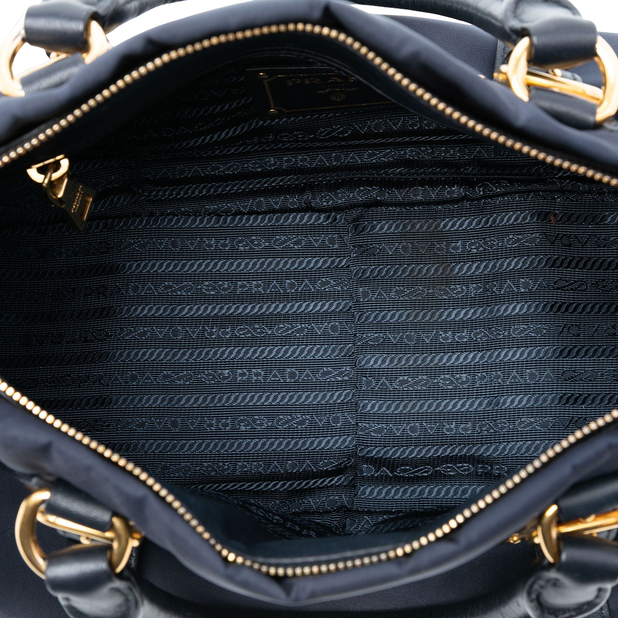 Prada Prada Soft Calf Trimmed Tessuto Satchel Size ONE SIZE - 4 Thumbnail