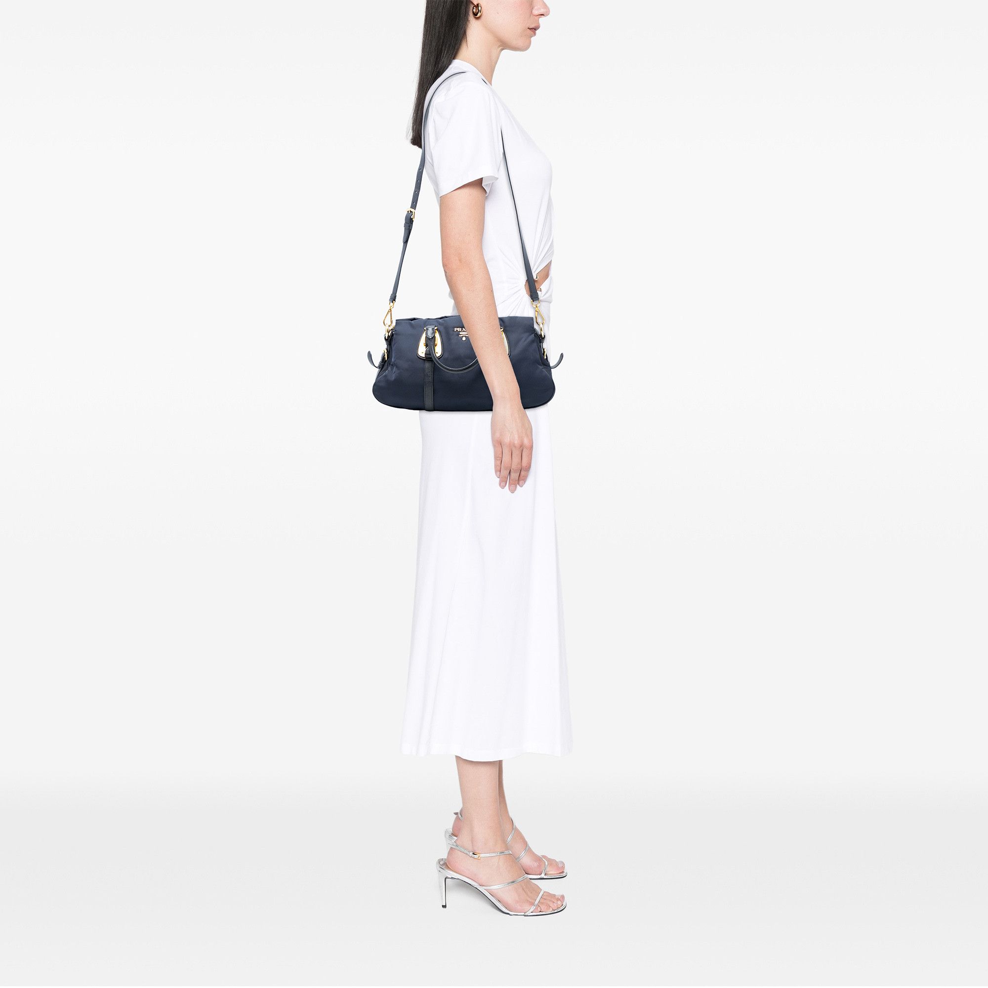 Prada Prada Soft Calf Trimmed Tessuto Satchel Size ONE SIZE - 6 Thumbnail