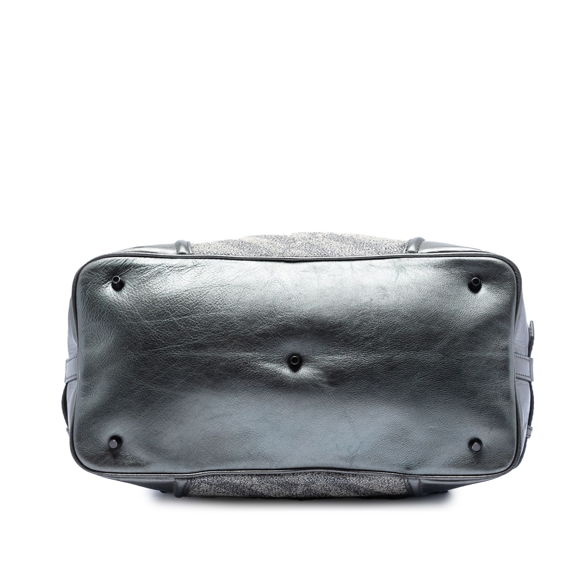 Burberry Burberry Glitter Smoke Check Canvas Check Satchel Size ONE SIZE - 3 Thumbnail