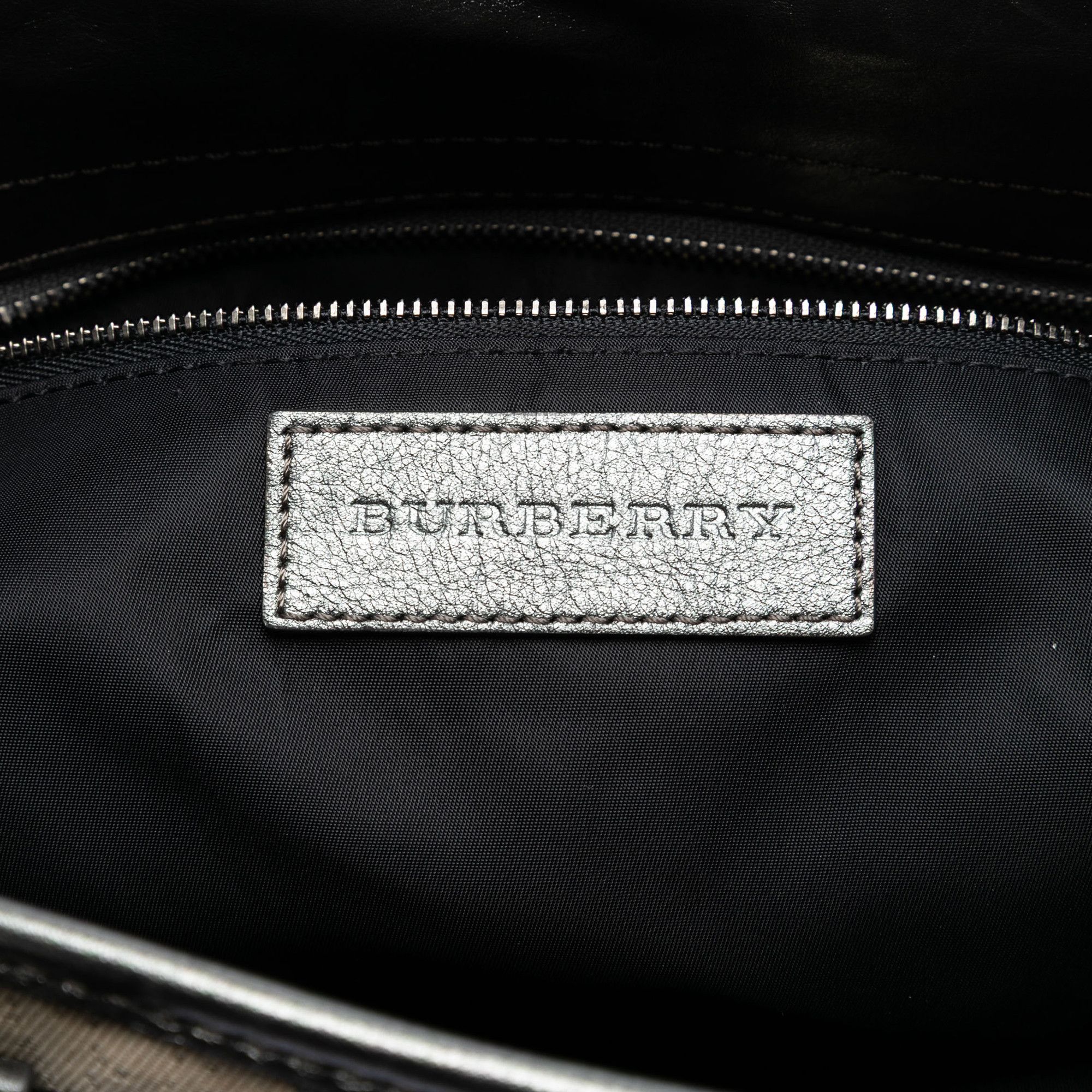 Burberry Burberry Glitter Smoke Check Canvas Check Satchel Size ONE SIZE - 5 Thumbnail