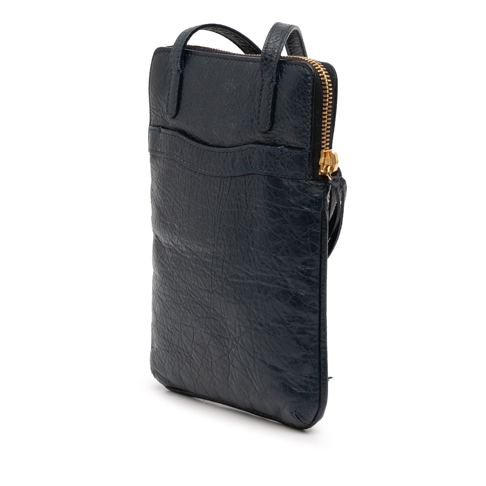 Balenciaga Balenciaga Lambskin Motocross Classic Phone Holder Bag Size ONE SIZE - 2 Thumbnail