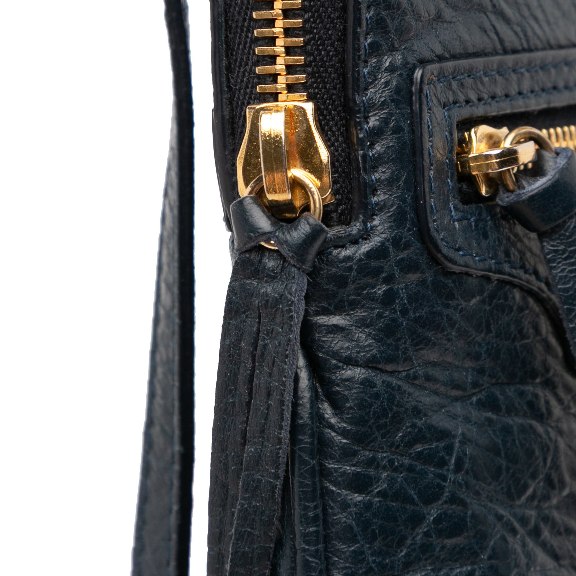 Balenciaga Balenciaga Lambskin Motocross Classic Phone Holder Bag Size ONE SIZE - 7 Thumbnail