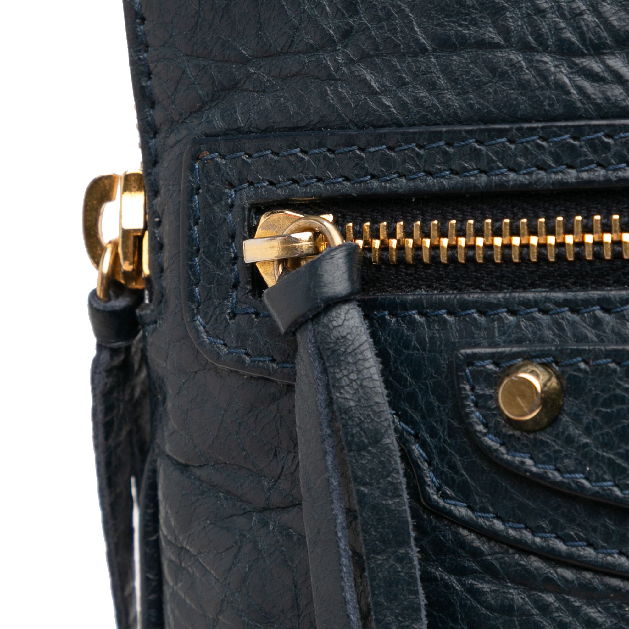 Balenciaga Balenciaga Lambskin Motocross Classic Phone Holder Bag Size ONE SIZE - 8 Thumbnail