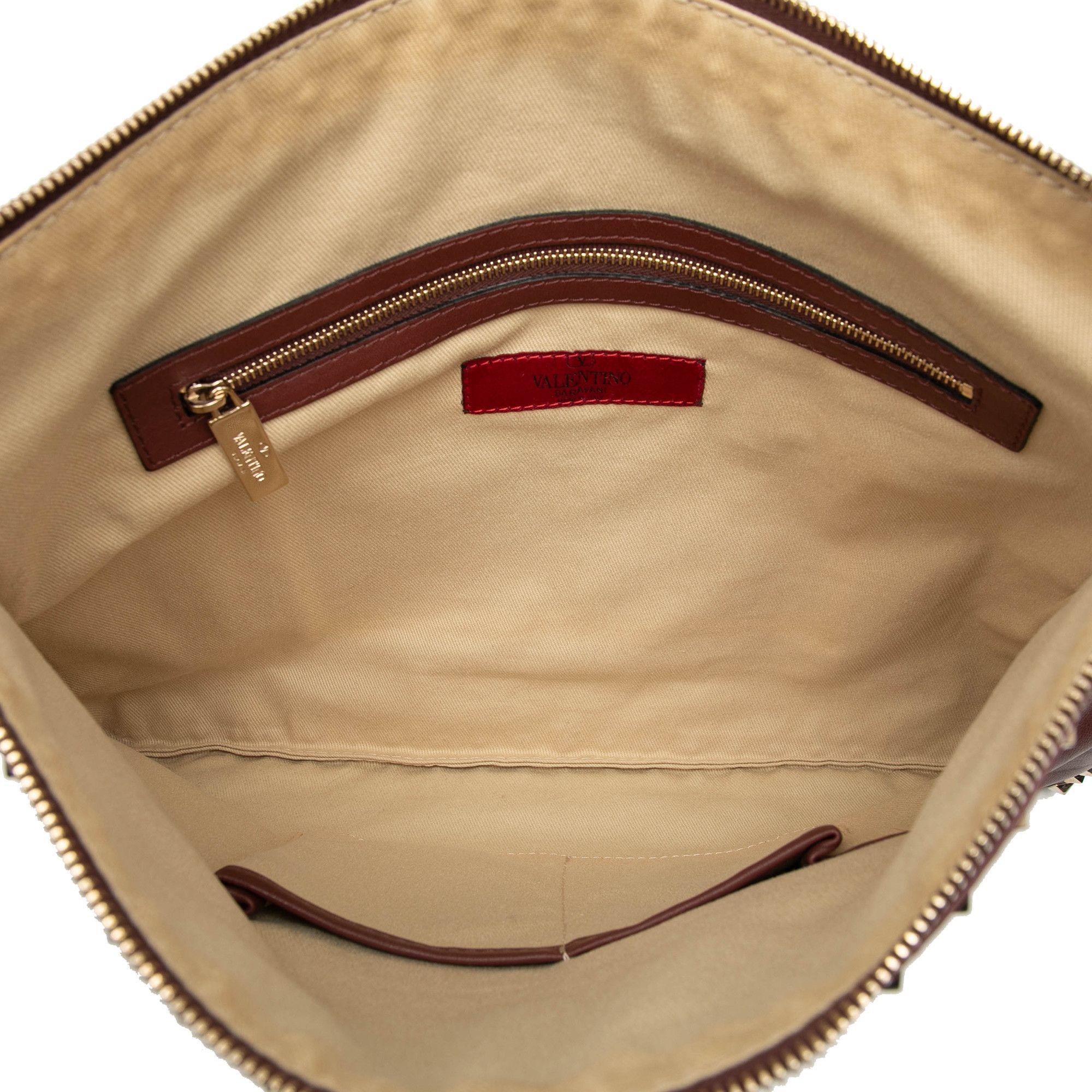 Valentino Valentino Large Leather Rockstud Clutch Size ONE SIZE - 4 Thumbnail