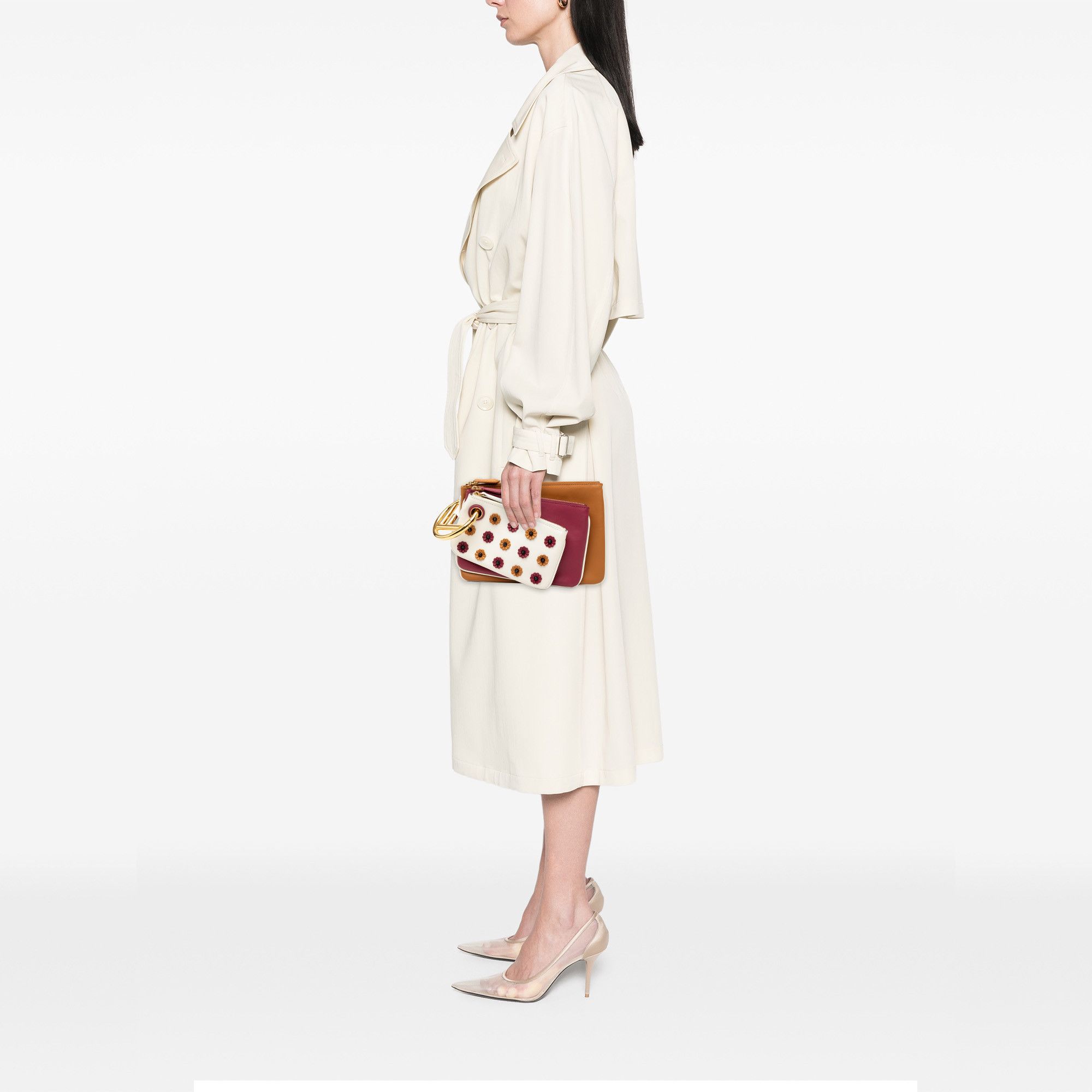 Fendi Fendi Leather Flowerland Triplette Clutch Size ONE SIZE - 7 Thumbnail