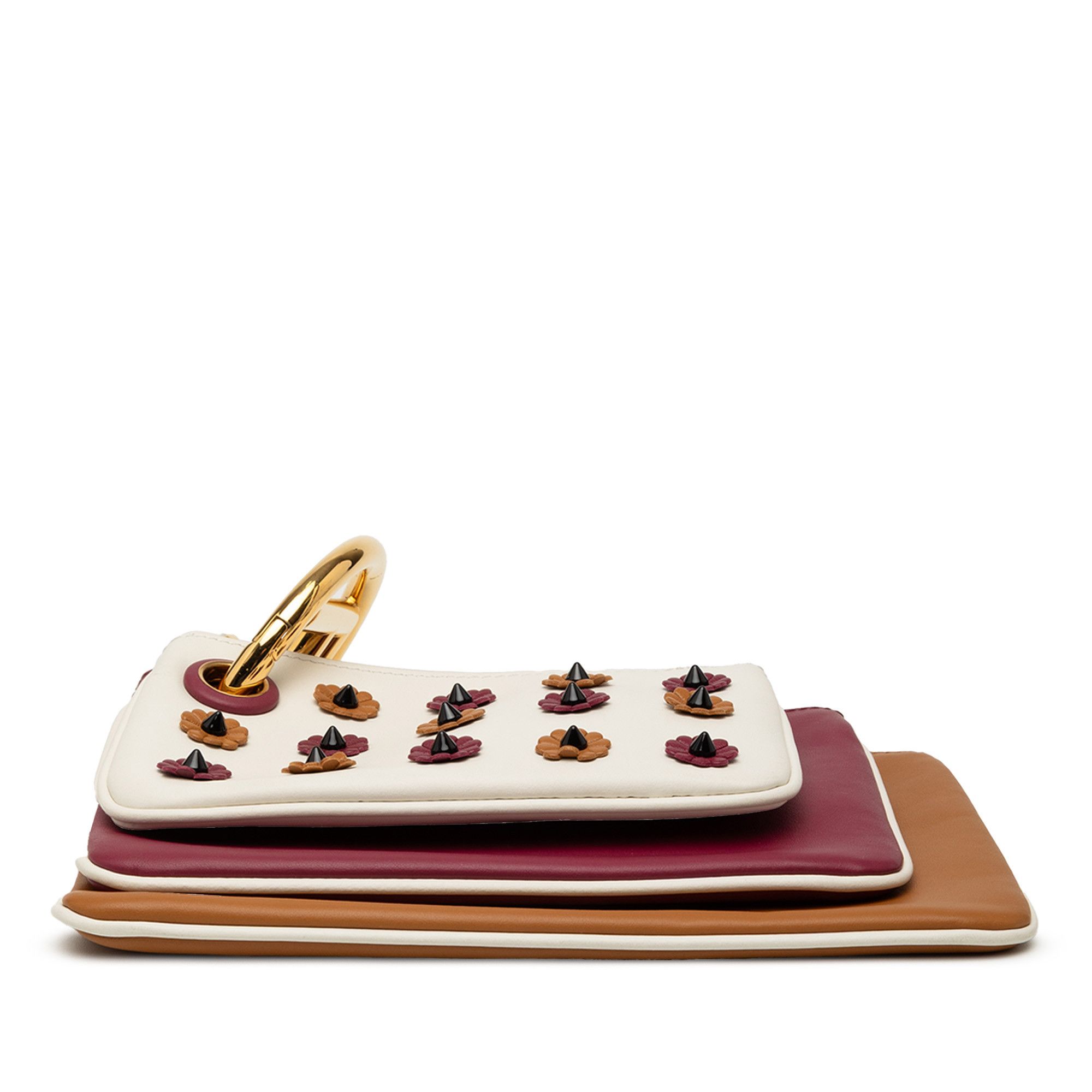 Fendi Fendi Leather Flowerland Triplette Clutch Size ONE SIZE - 3 Thumbnail