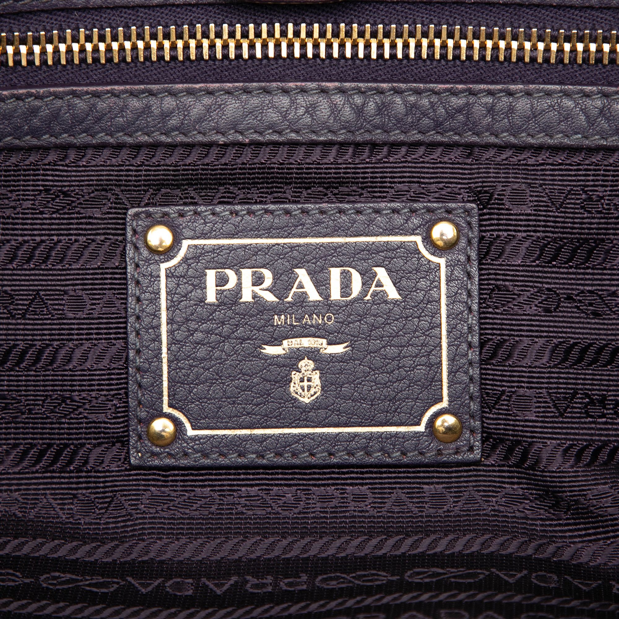 Prada Prada Vitello Daino Front Zip Hobo Size ONE SIZE - 5 Thumbnail