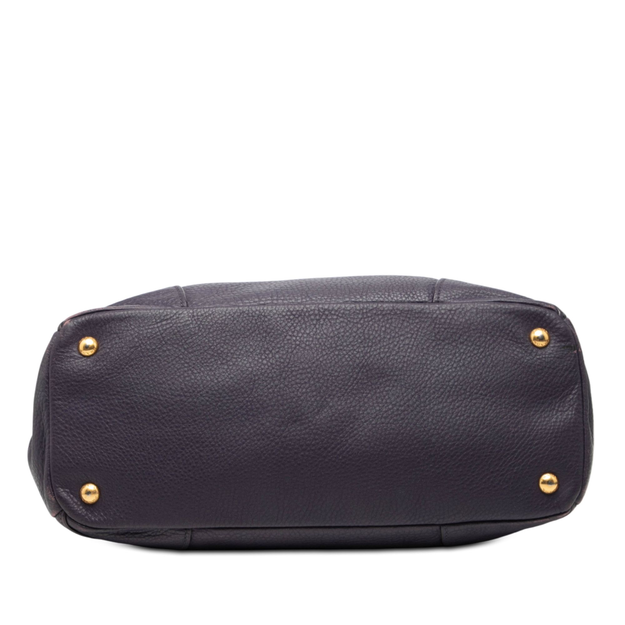 Prada Prada Vitello Daino Front Zip Hobo Size ONE SIZE - 3 Thumbnail