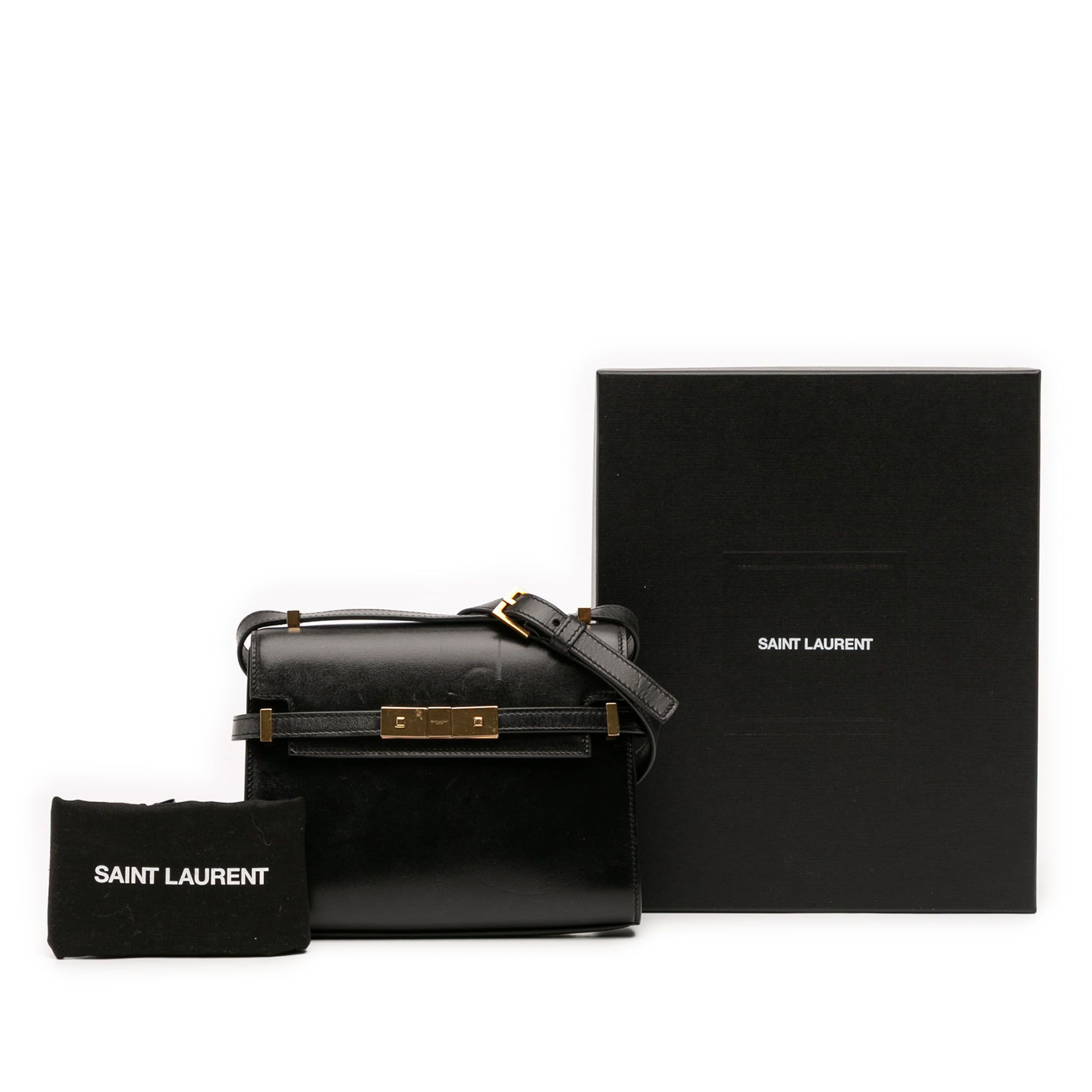 Yves Saint Laurent Yves Saint Laurent Mini Box Calfskin Manhattan Shoulder Bag Size ONE SIZE - 12 Thumbnail