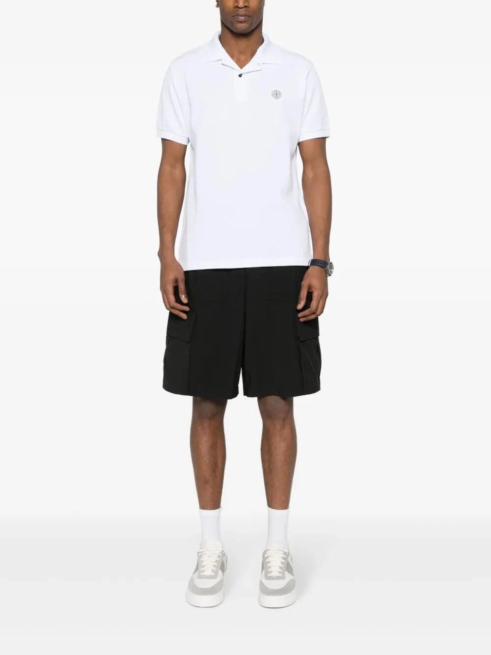 Stone Island 50/2 Organic Cotton Piquet Polo Size US XL / EU 56 / 4 - 2 Thumbnail
