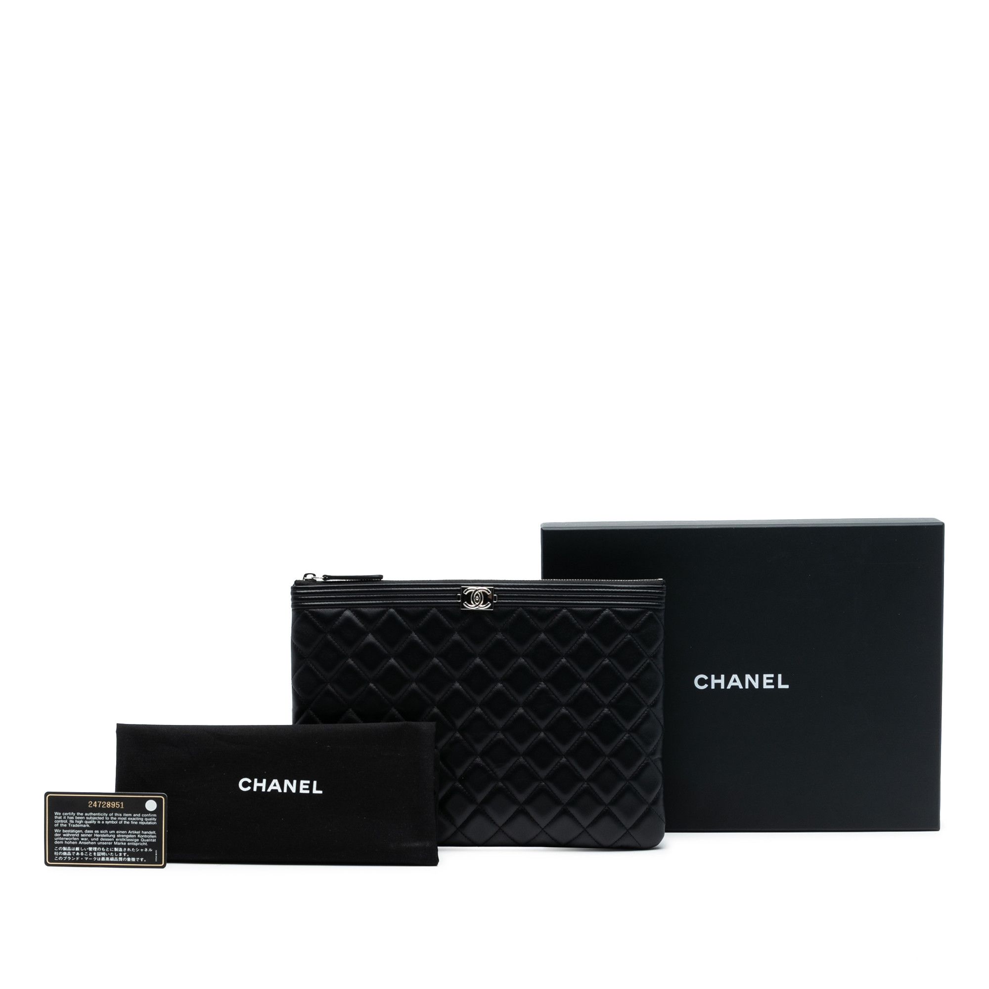 Chanel Chanel Medium Quilted Lambskin Boy O Case Clutch Size ONE SIZE - 8 Thumbnail