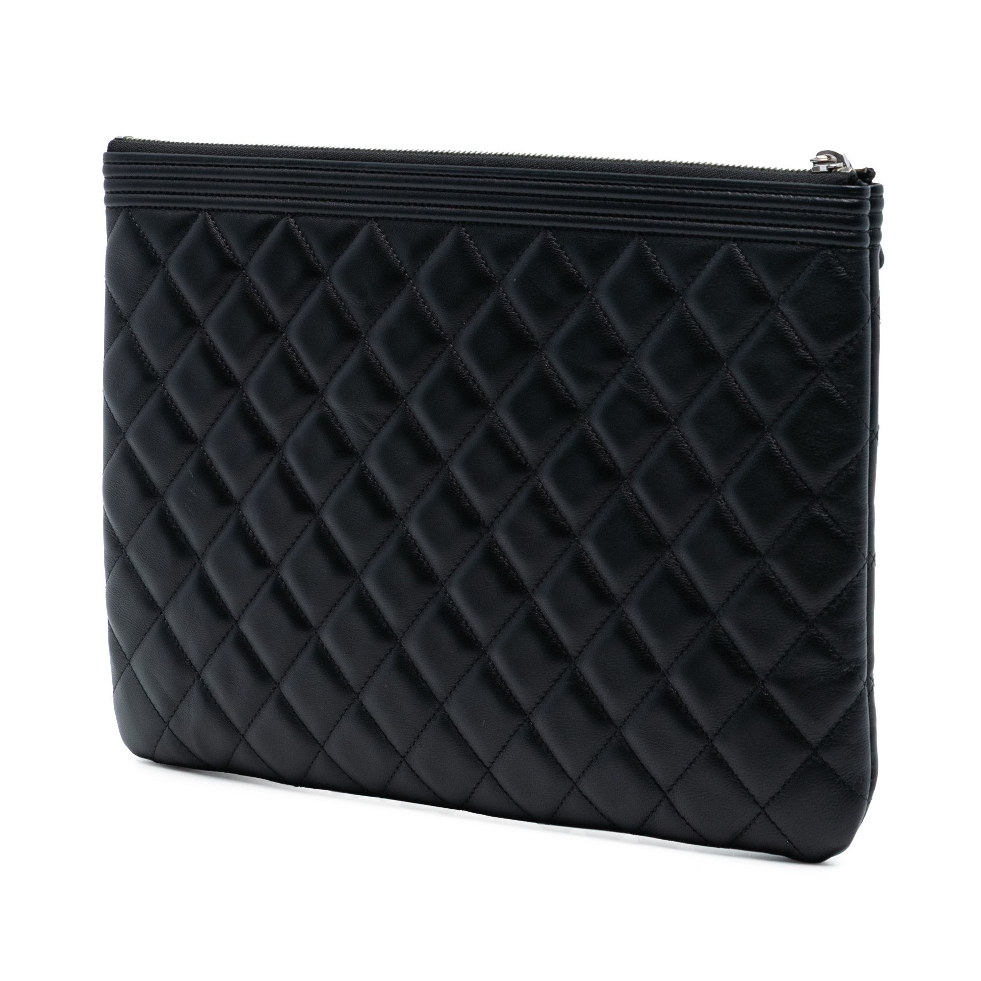 Chanel Chanel Medium Quilted Lambskin Boy O Case Clutch Size ONE SIZE - 2 Thumbnail