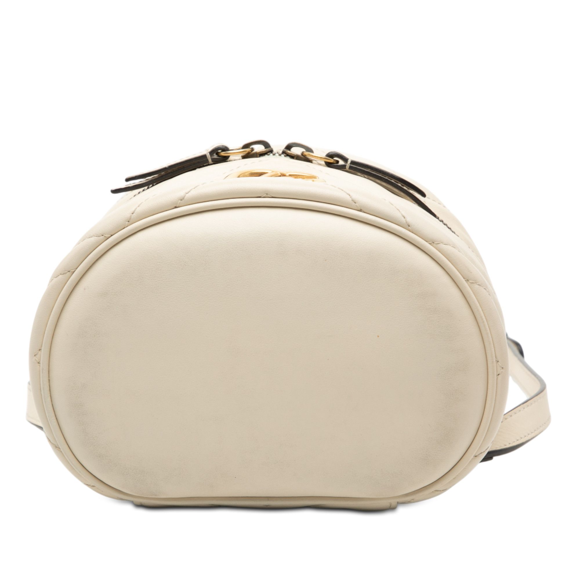 Gucci Mini GG Marmont Matelasse Leather Round Backpack
