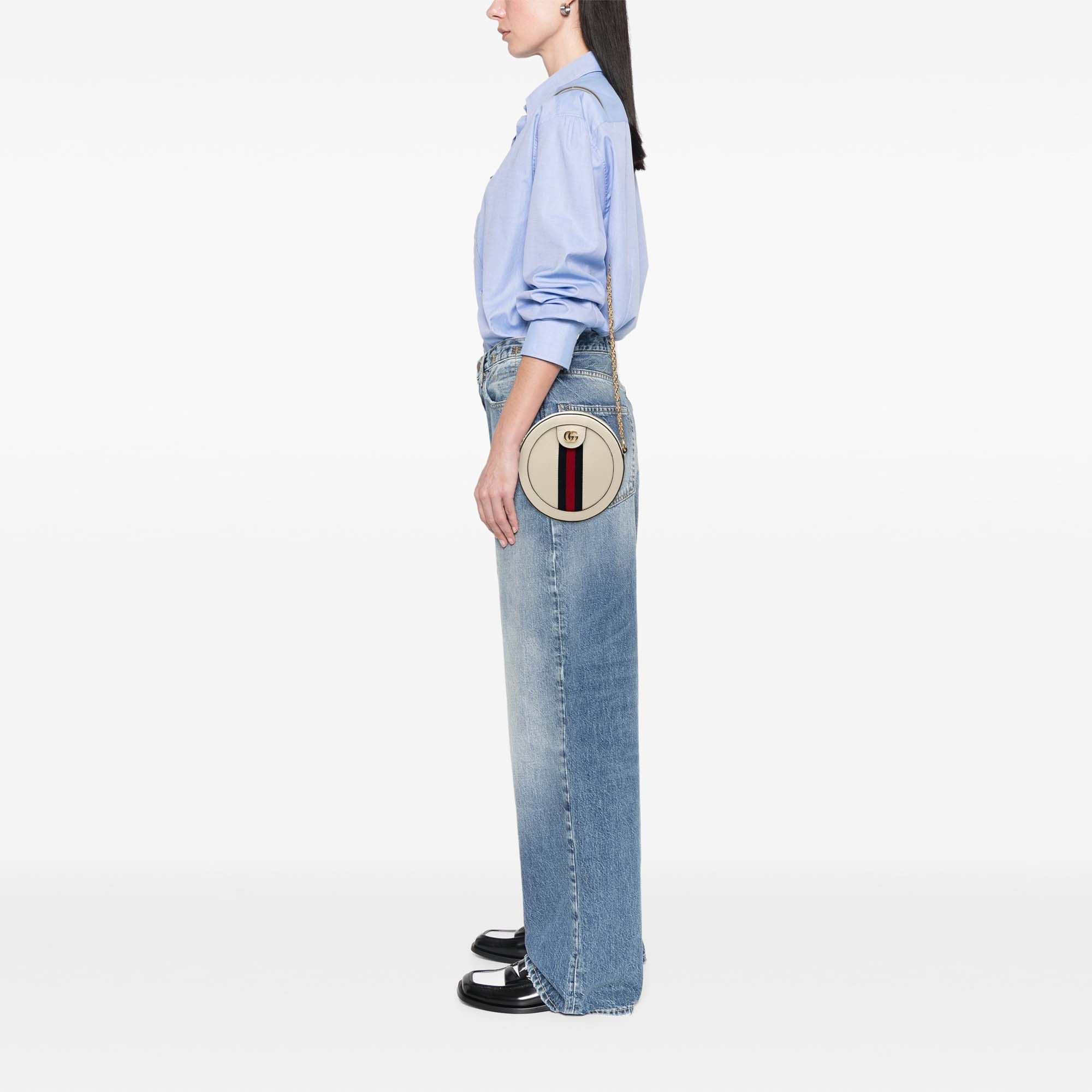 Gucci Gucci Mini Leather Ophidia Round Crossbody Size ONE SIZE - 7 Thumbnail