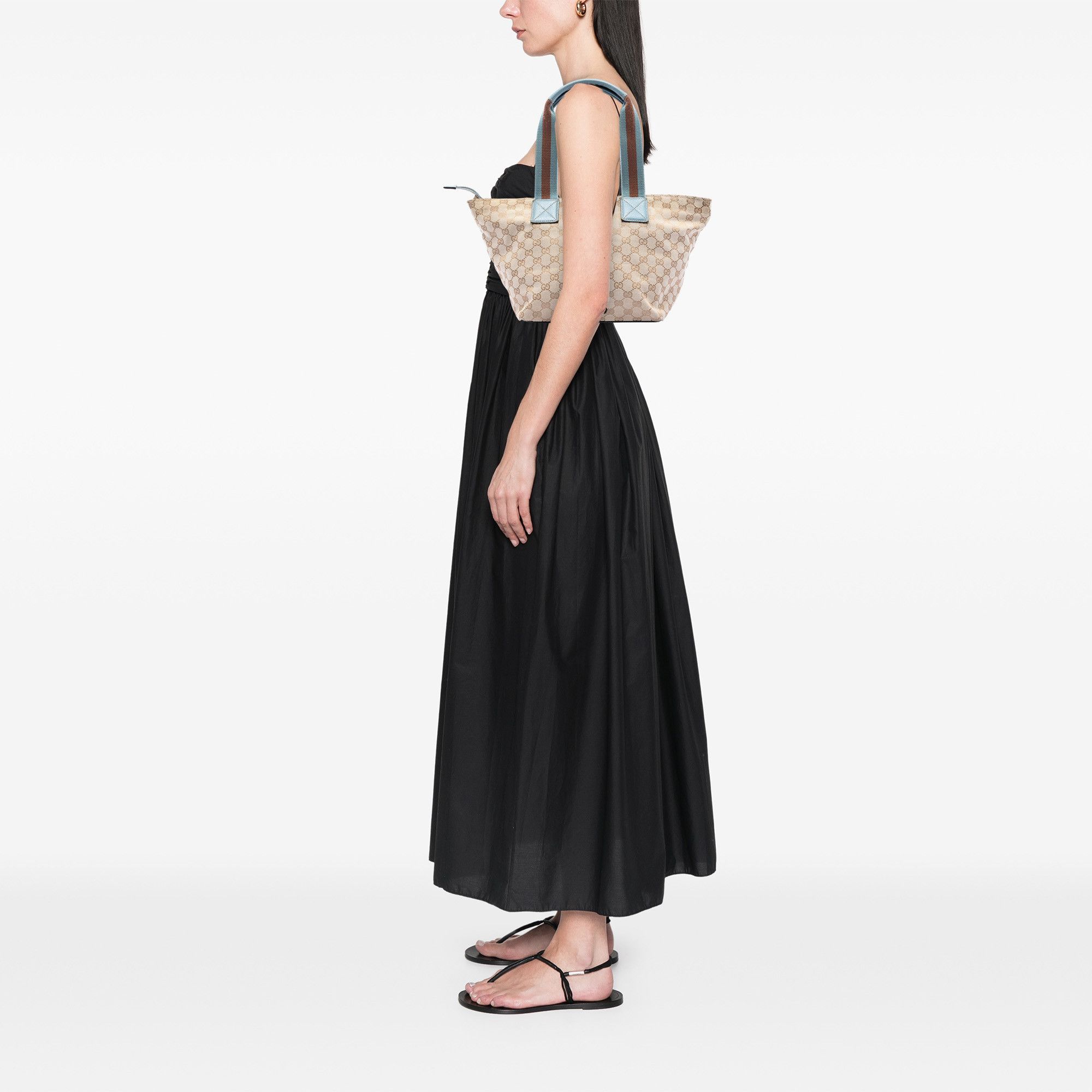 Gucci Gucci GG Canvas Web Tote Size ONE SIZE - 7 Thumbnail