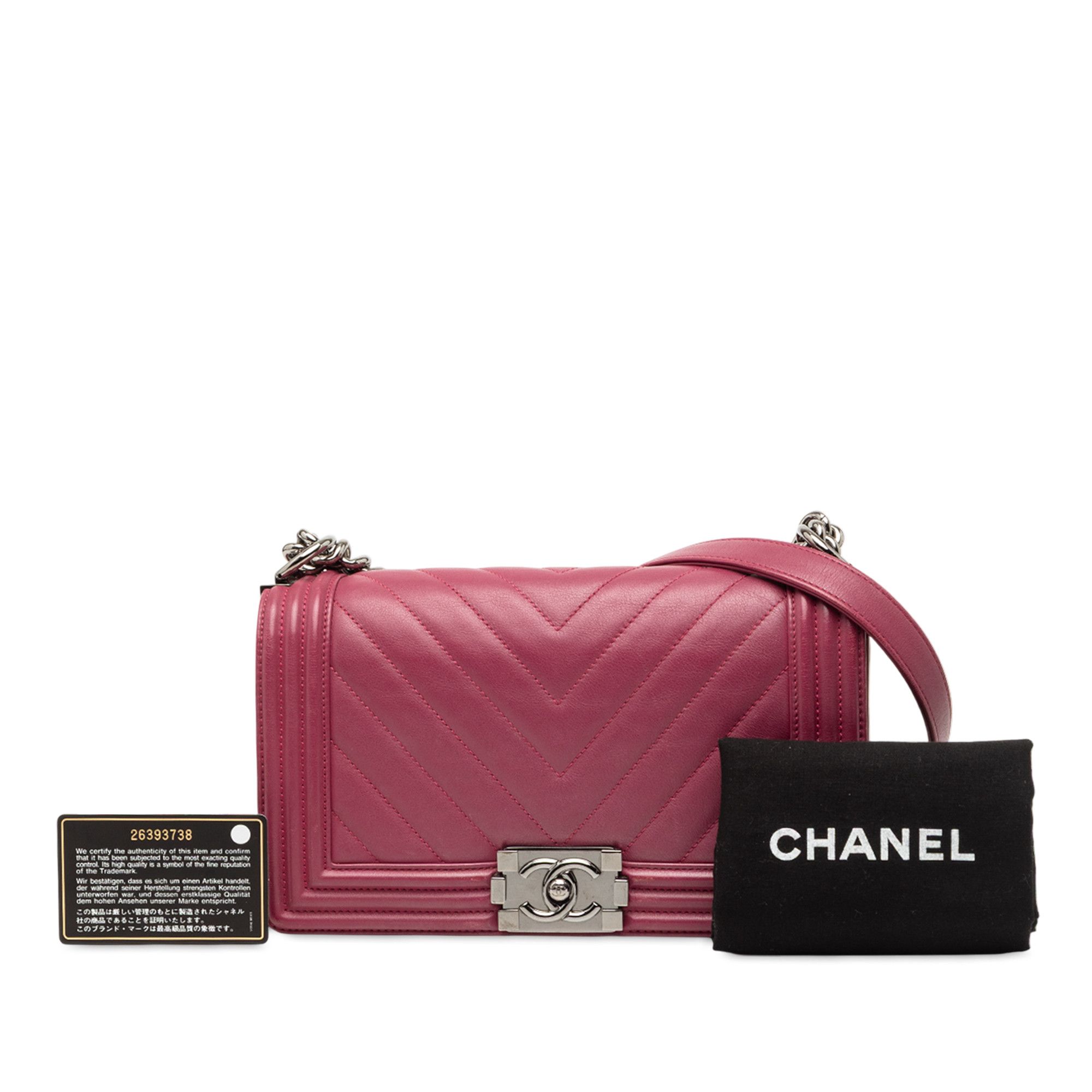 Chanel Chanel Old Medium Chevron Lambskin Boy Flap Size ONE SIZE - 8 Thumbnail