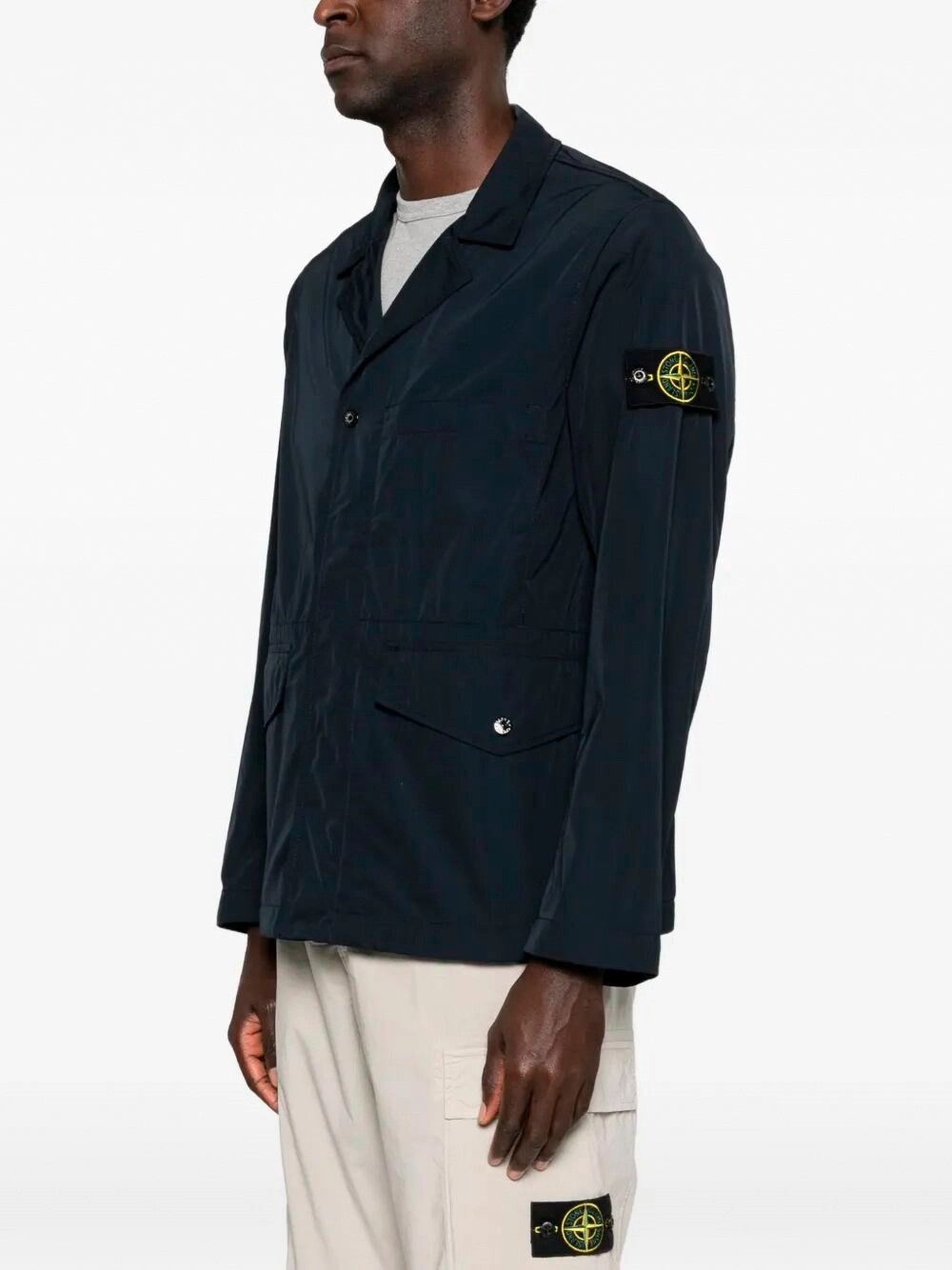 Stone Island Micro Twill Blazer Size US L / EU 52-54 / 3 - 3 Thumbnail