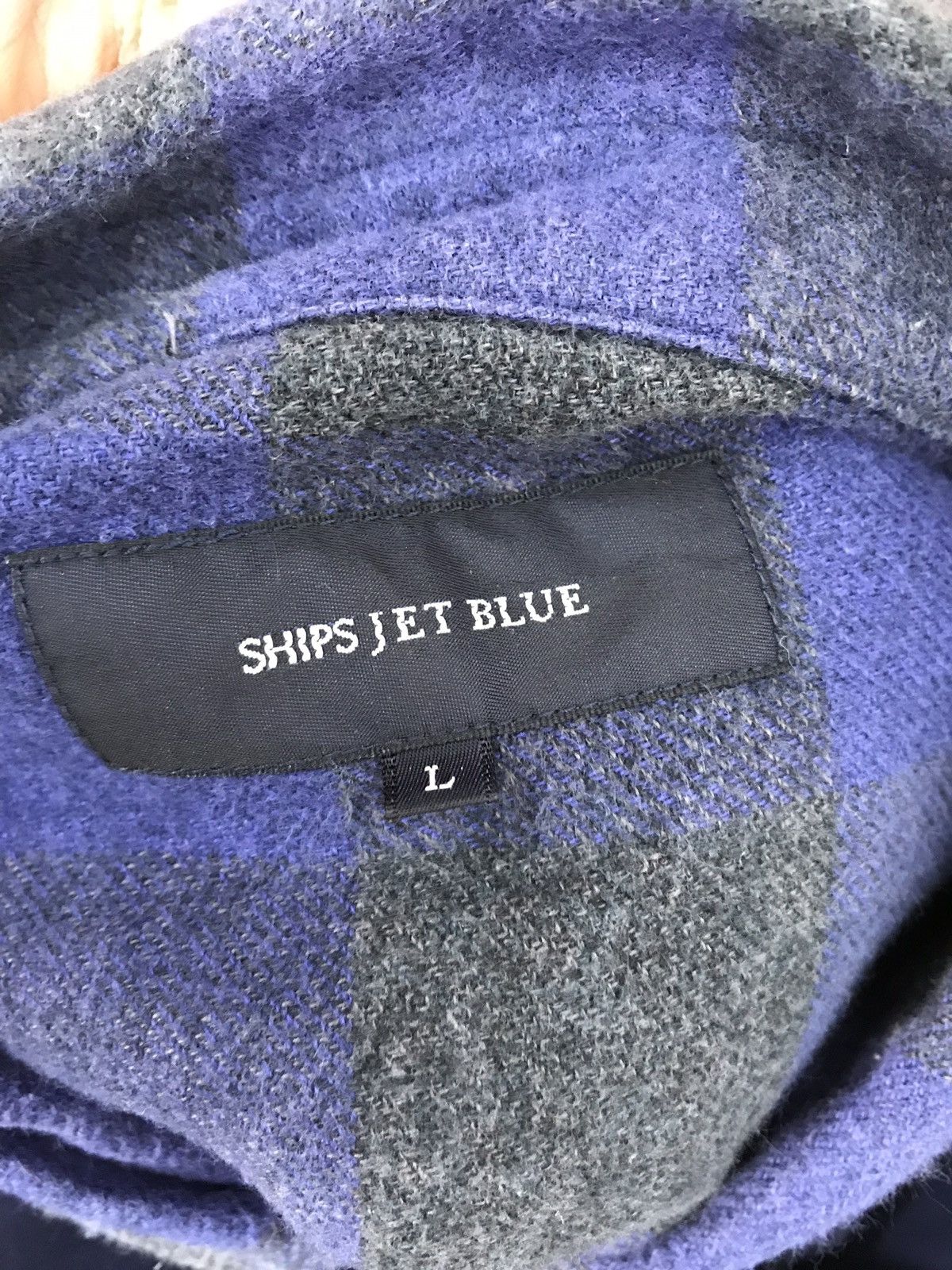 SHIPS × Ships Jet Blue Ships Jet Blue Plaid Shirt Made In Japan Size US S / EU 44-46 / 1 - 4 Thumbnail