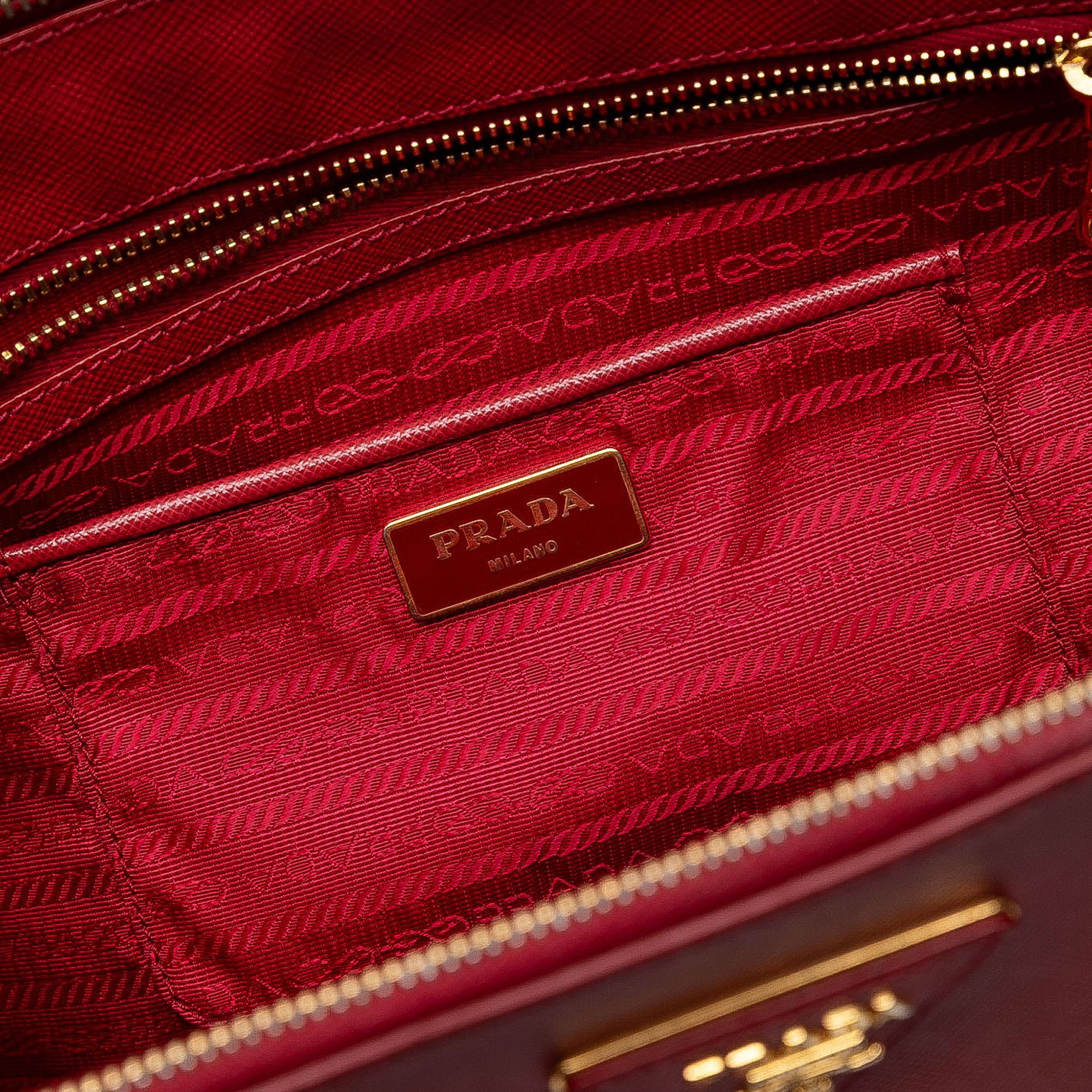 Prada Prada Large Saffiano Lux Galleria Double Zip Satchel Size ONE SIZE - 5 Thumbnail