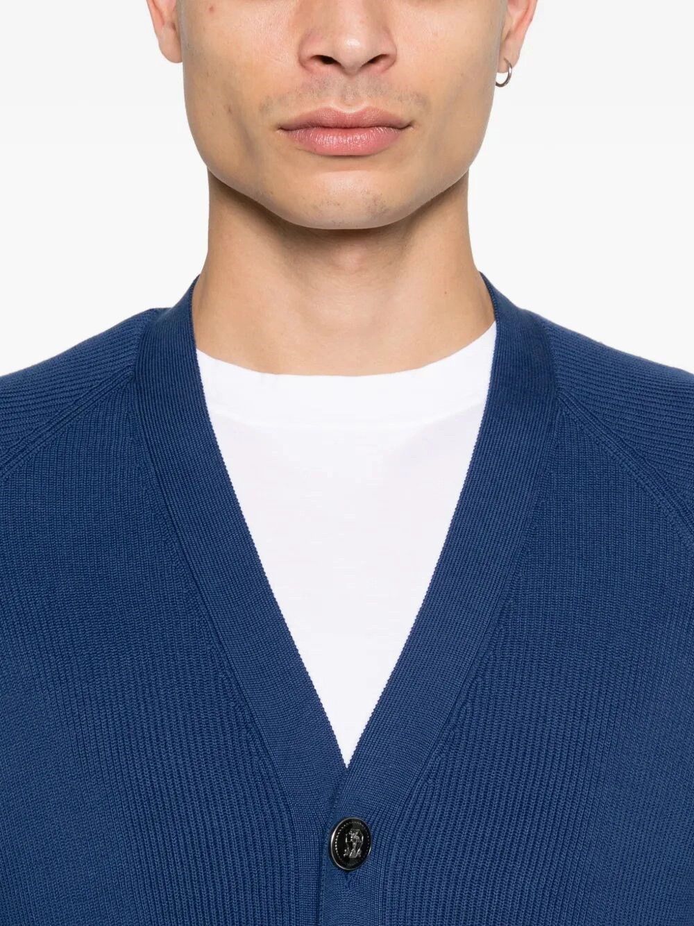 Brunello Cucinelli English Rib Knit Cardigan Size US L / EU 52-54 / 3 - 3 Thumbnail