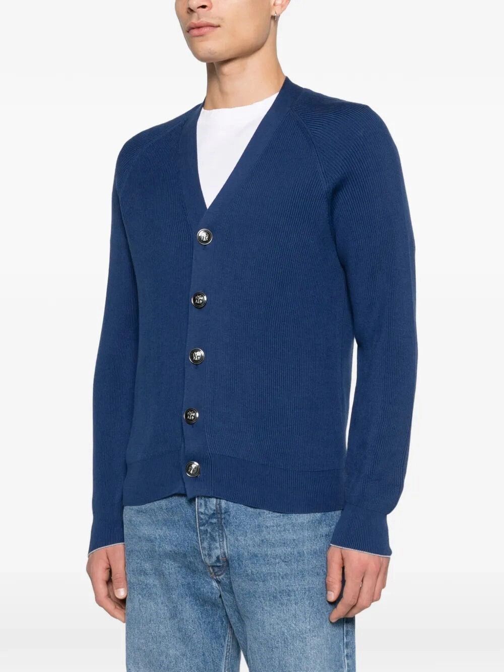 Brunello Cucinelli English Rib Knit Cardigan Size US XL / EU 56 / 4 - 4 Thumbnail