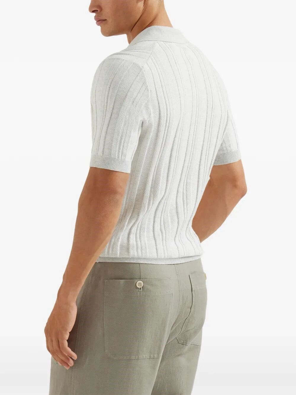 Brunello Cucinelli Short Sleeve Polo Size US XL / EU 56 / 4 - 4 Thumbnail