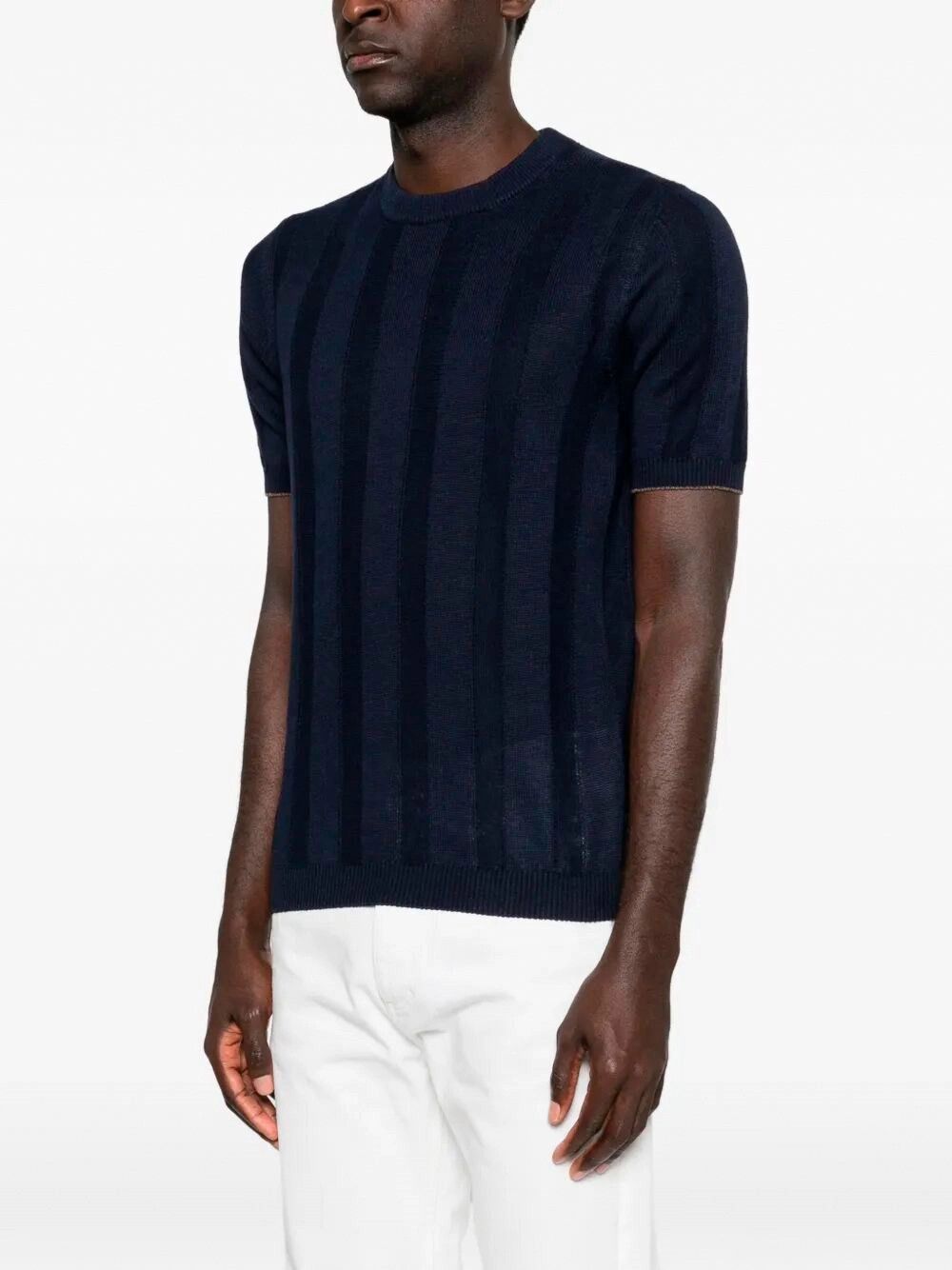 Brunello Cucinelli Short Sleeve Sweater Size US XL / EU 56 / 4 - 4 Thumbnail