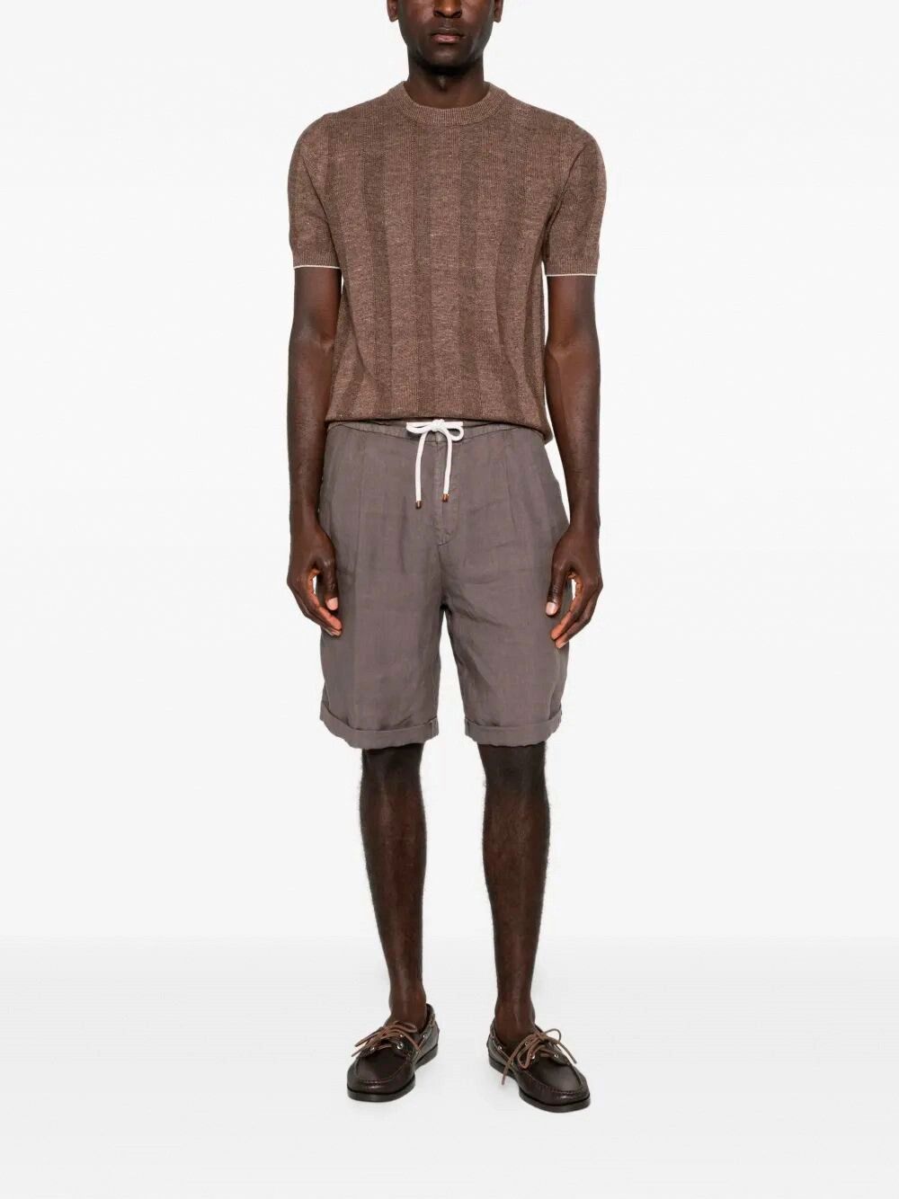 Brunello Cucinelli Short Sleeve Sweater Size US L / EU 52-54 / 3 - 2 Thumbnail