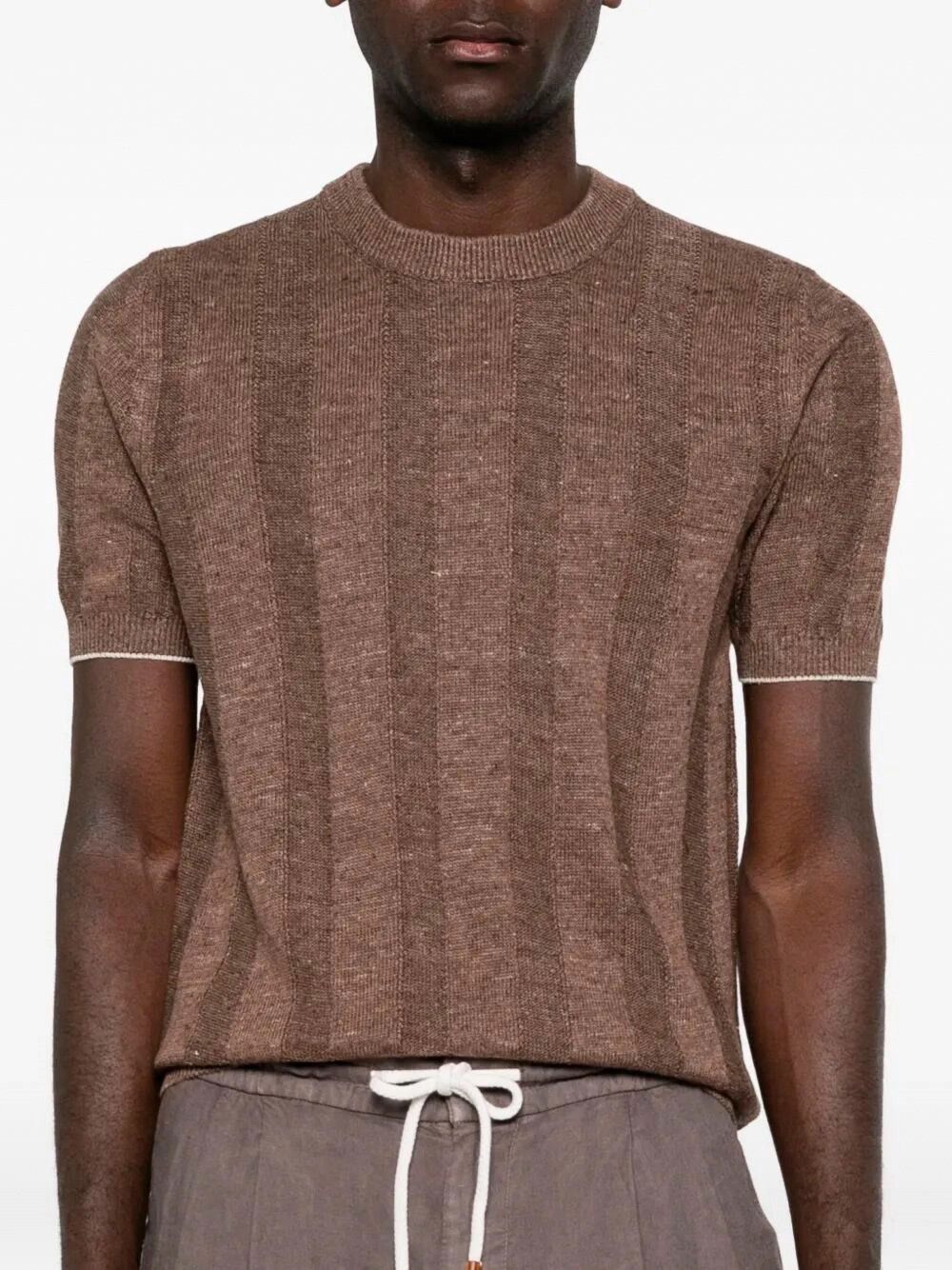 Brunello Cucinelli Short Sleeve Sweater Size US XXL / EU 58 / 5 - 4 Thumbnail