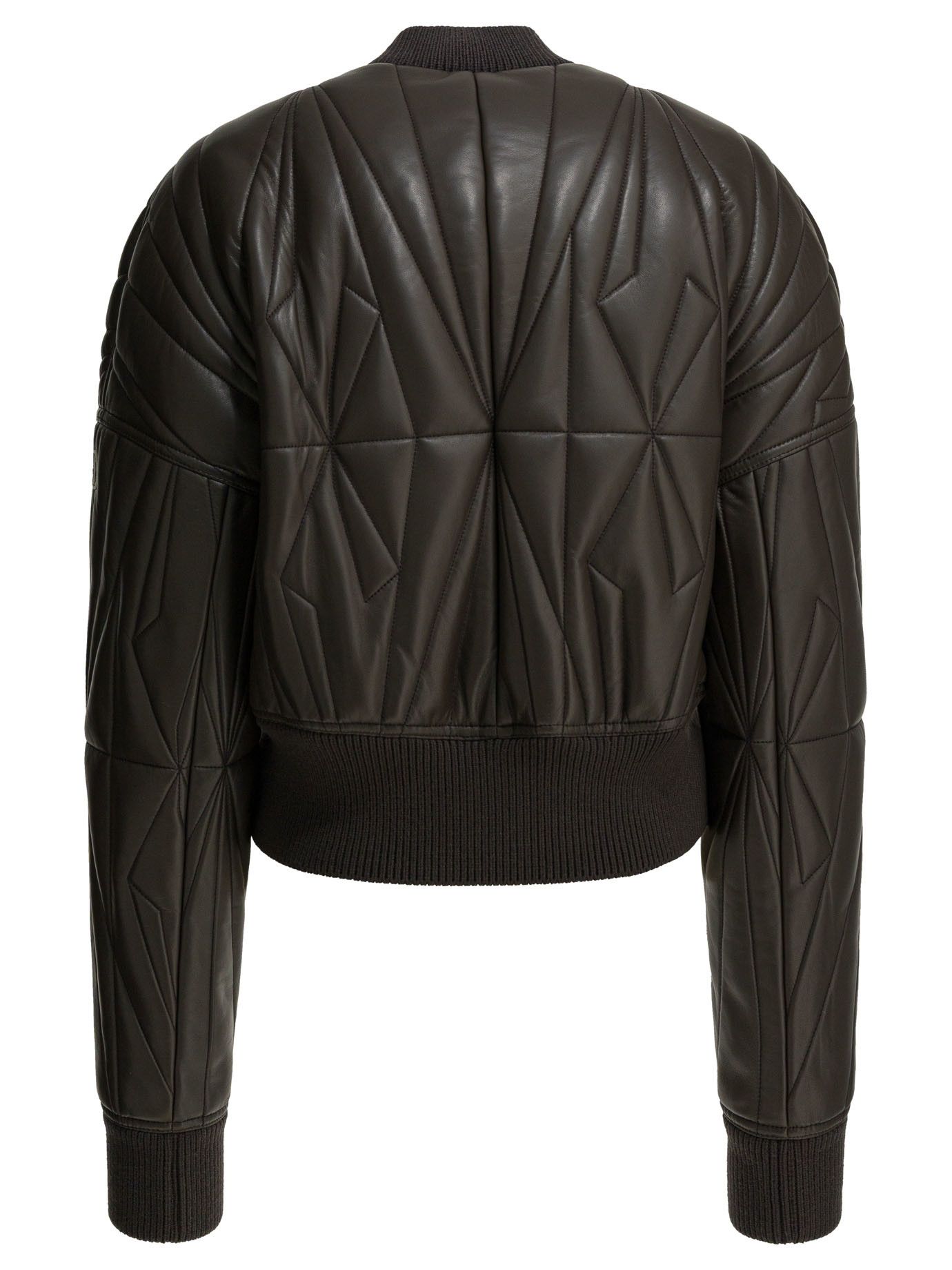 Rick Owens Rick Owens Geocamo Cropped Leather Jacket X Moncler tag size 1 Women - USA Duties Paid Size S / US 4 / IT 40 - 2 Thumbnail
