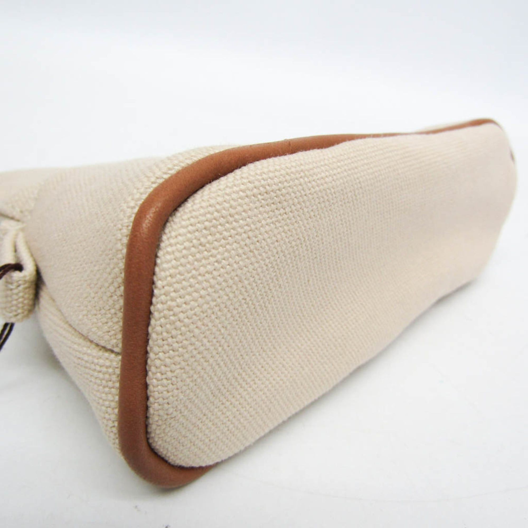 Hermes Hermes Bolide Mini Mini Women's Cotton Pouch Light Beige Size ONE SIZE - 5 Thumbnail