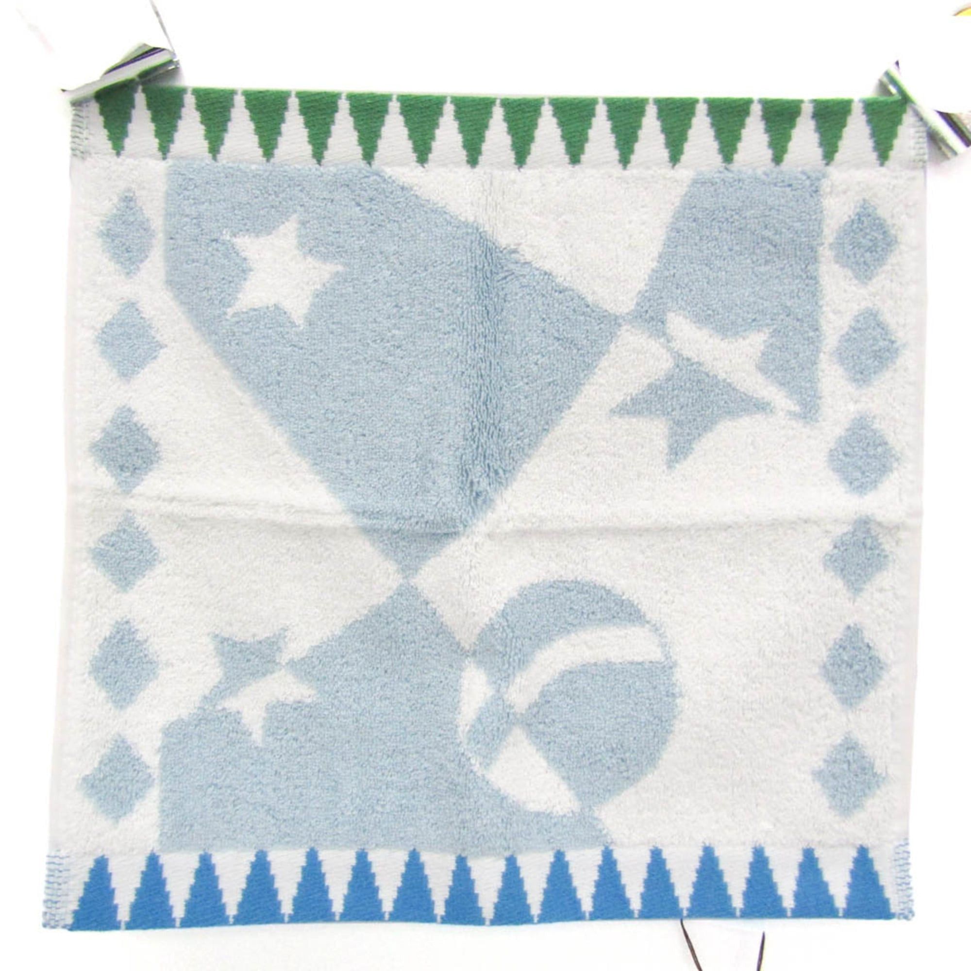 Hermes Hermes Hand Towel Light Blue,White Circus Hand Towel Size ONE SIZE - 3 Thumbnail