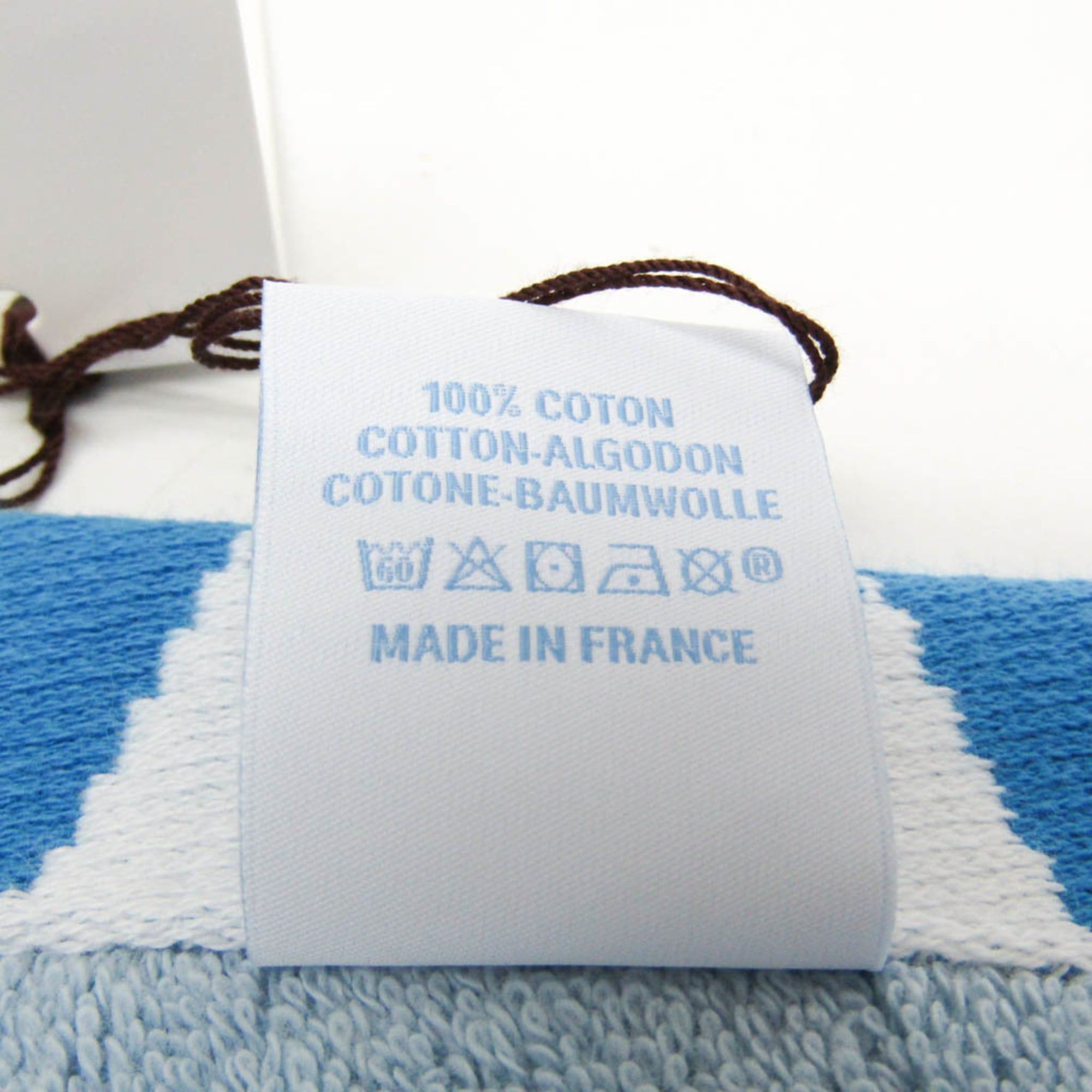 Hermes Hermes Hand Towel Light Blue,White Circus Hand Towel Size ONE SIZE - 7 Thumbnail