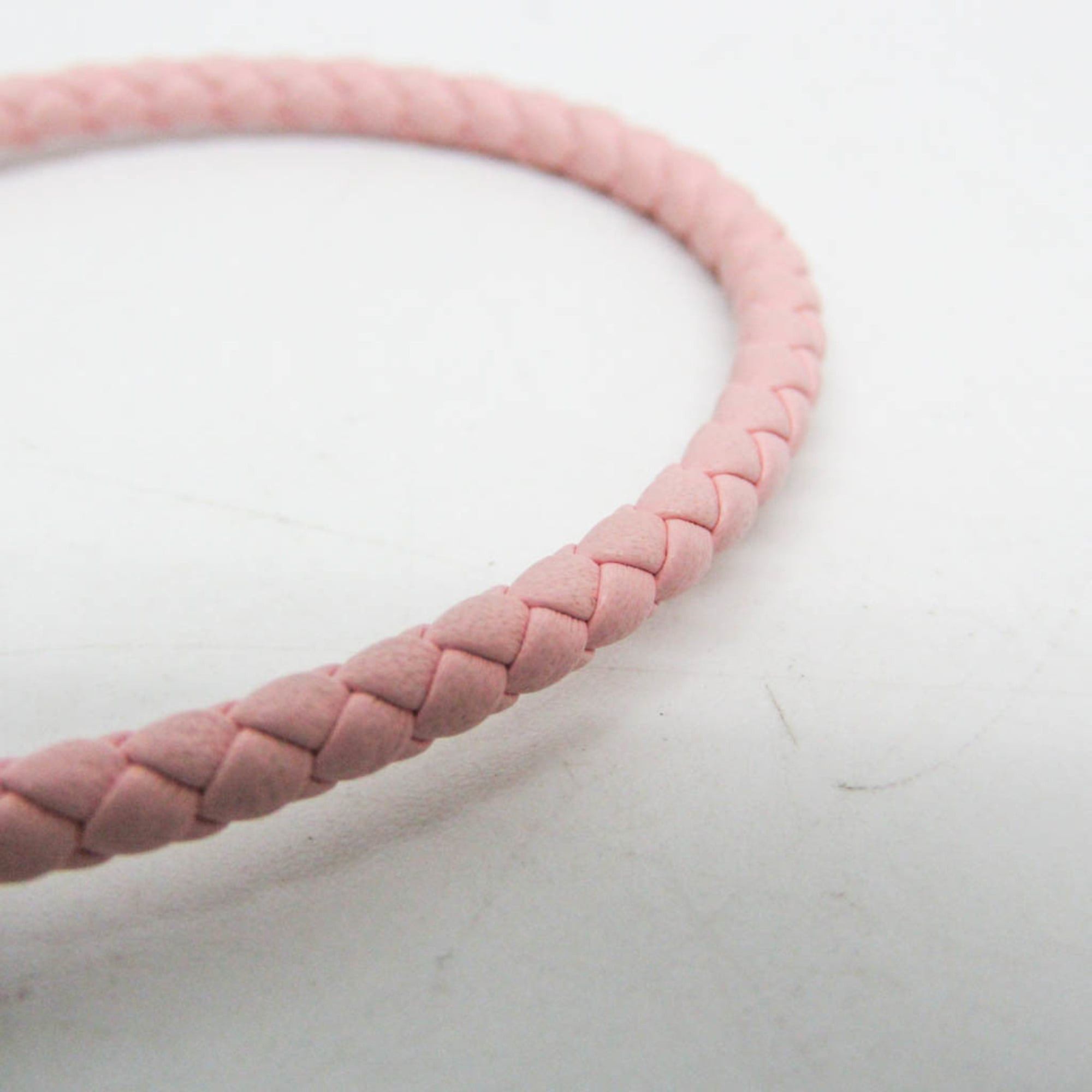 Hermes Hermes Glennan H071681F Leather,Metal Bangle Silver,Pink Size ONE SIZE - 5 Thumbnail