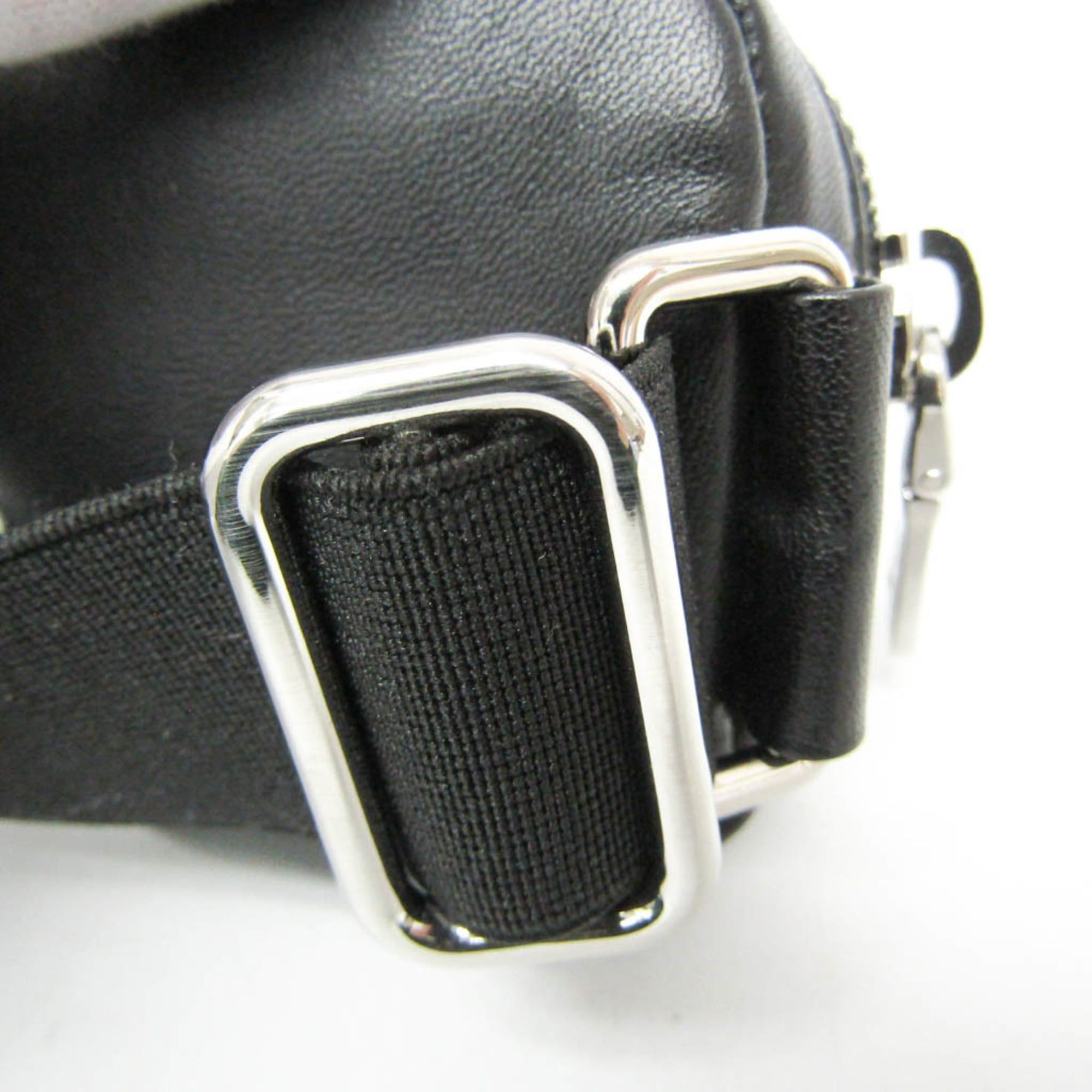 Prada Prada Belt Pouch 1TT137 Women,Men Leather Pouch Black Size ONE SIZE - 7 Thumbnail