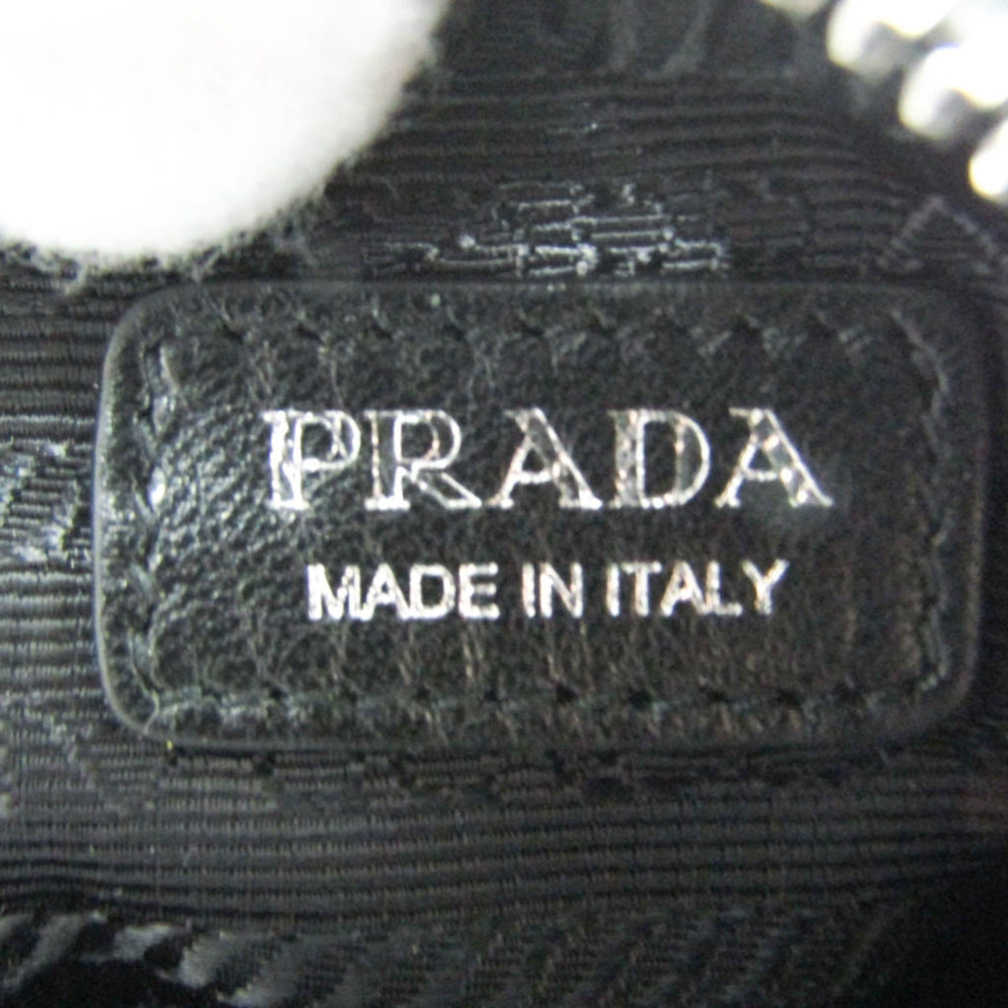 Prada Prada Belt Pouch 1TT137 Women,Men Leather Pouch Black Size ONE SIZE - 9 Thumbnail