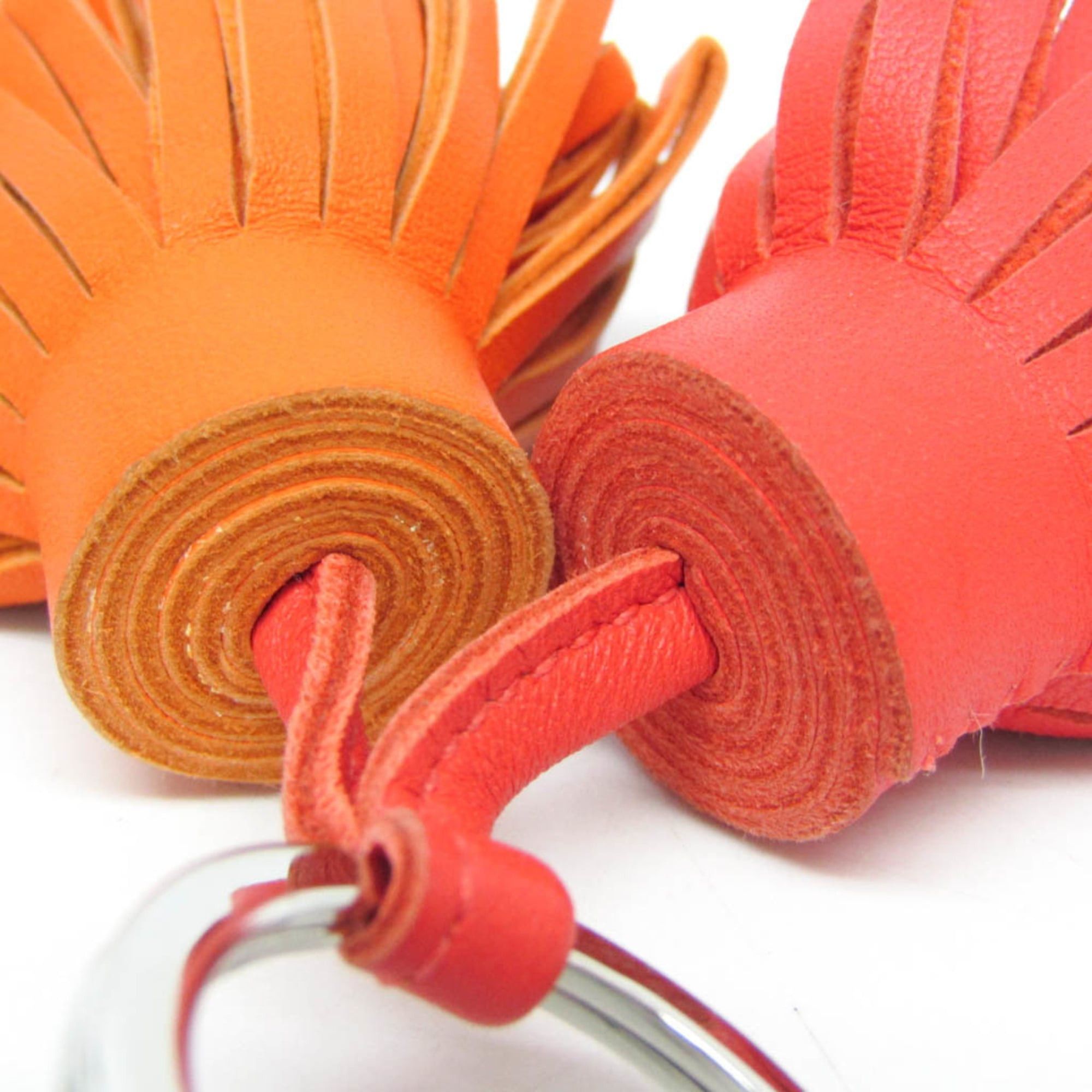 Hermes Hermes Carmen Uno Dos Keyring (Orange,Pink) Size ONE SIZE - 4 Thumbnail