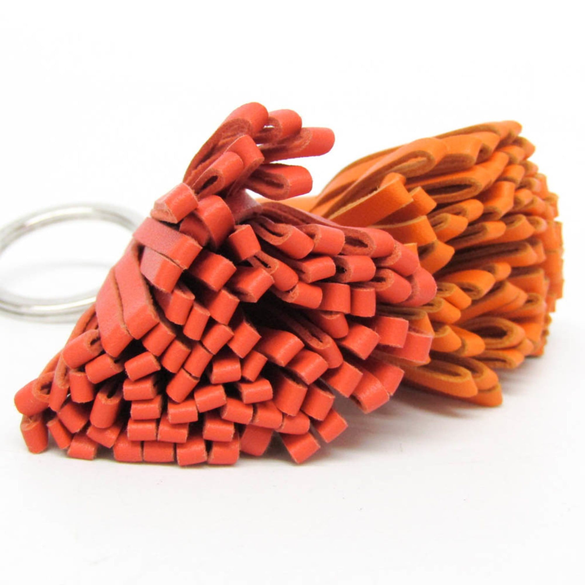 Hermes Hermes Carmen Uno Dos Keyring (Orange,Pink) Size ONE SIZE - 3 Thumbnail