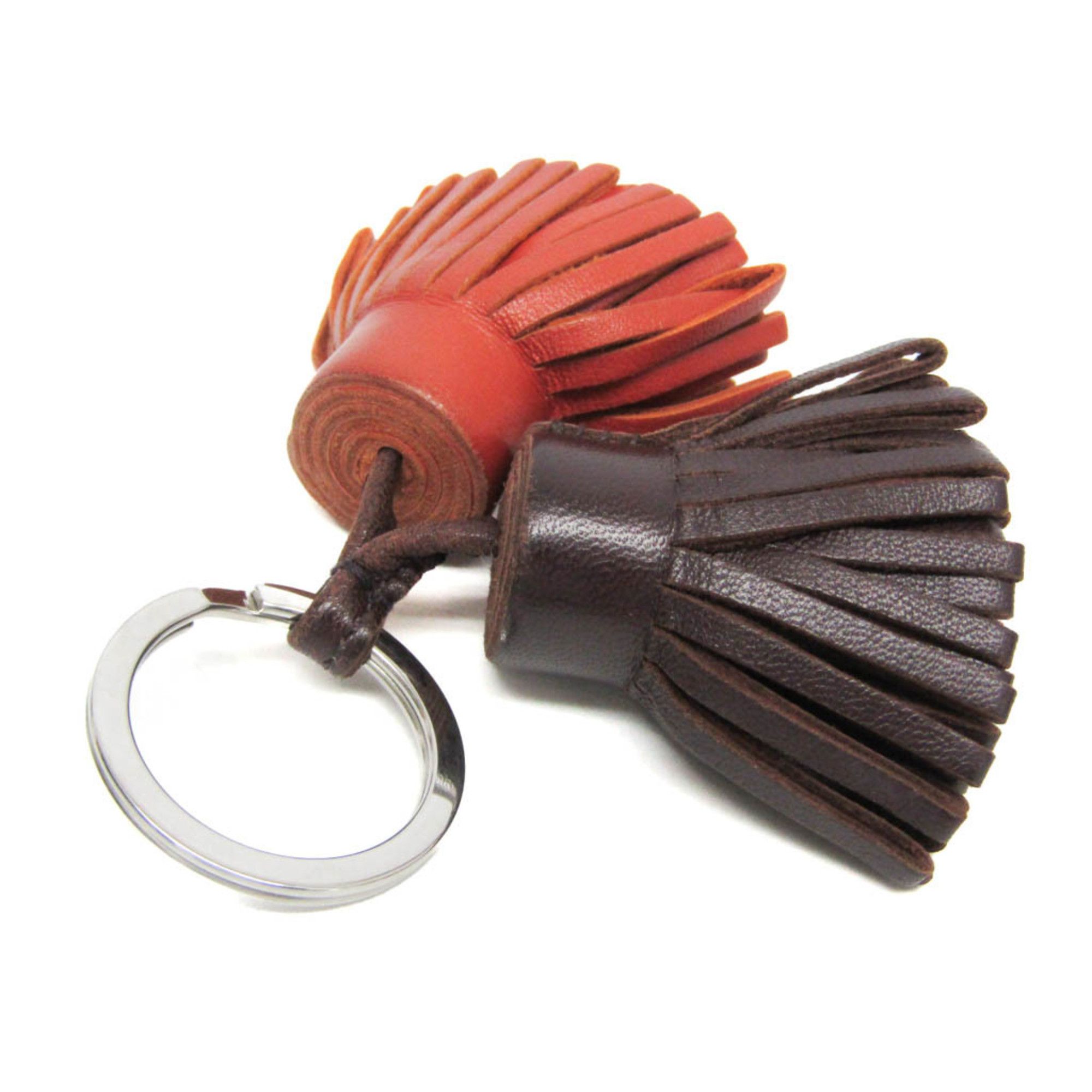 Hermes Hermes Carmen Uno Dos Keyring (Brown,Dark Brown) Size ONE SIZE - 2 Thumbnail